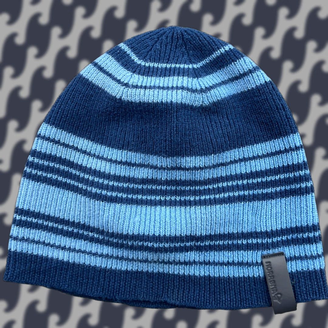 Vintage Norrona /29 Light Weigh Beanie Hat 100% Merino Wool One Size Blue Lightweight Beanie Wool Unisex Adults Mens Womens Size ONE SIZE - 1 Thumbnail