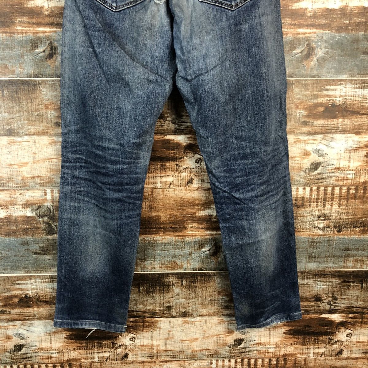 Uniqlo DLL Uniqlo Blue Distressed Denim Pants #C245 Size US 30 / EU 46 - 16 Thumbnail