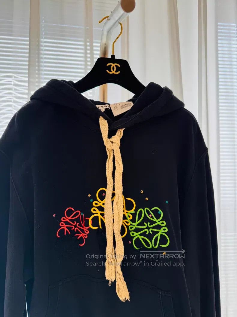 Loewe Loewe Black Hooded Sweatshirt Size XL / US 12-14 / IT 48-50 - 2 Thumbnail