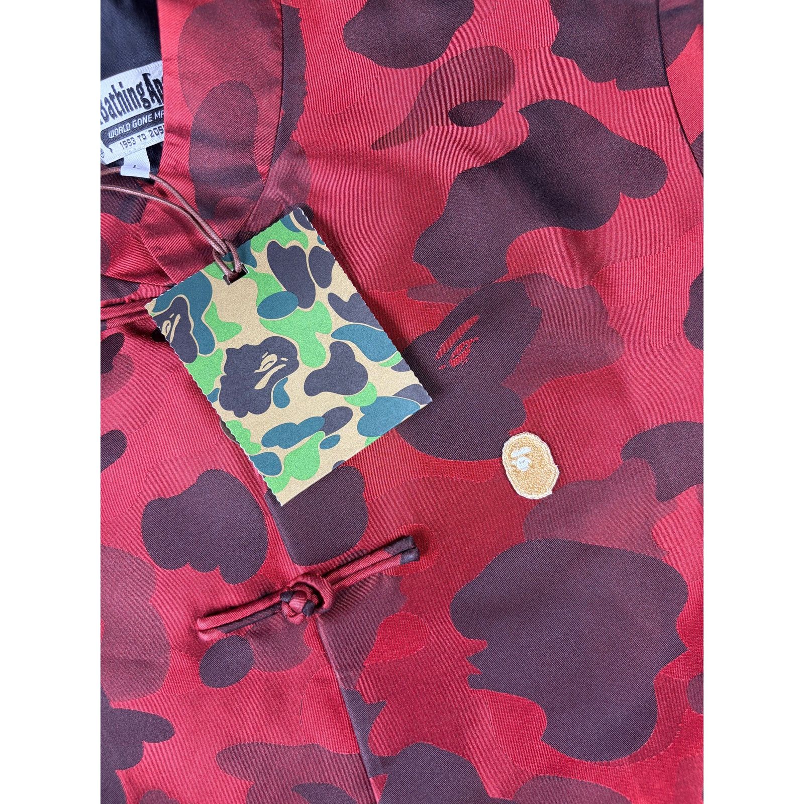 Bape Bape Red Color Camo Padded Chinese Jacket Size Medium Size US M / EU 48-50 / 2 - 2 Thumbnail