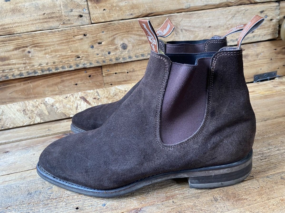 R.M. Williams Rm williams brown suede chelsea boots sz uk 10H Size US 11 / EU 44 - 6 Thumbnail
