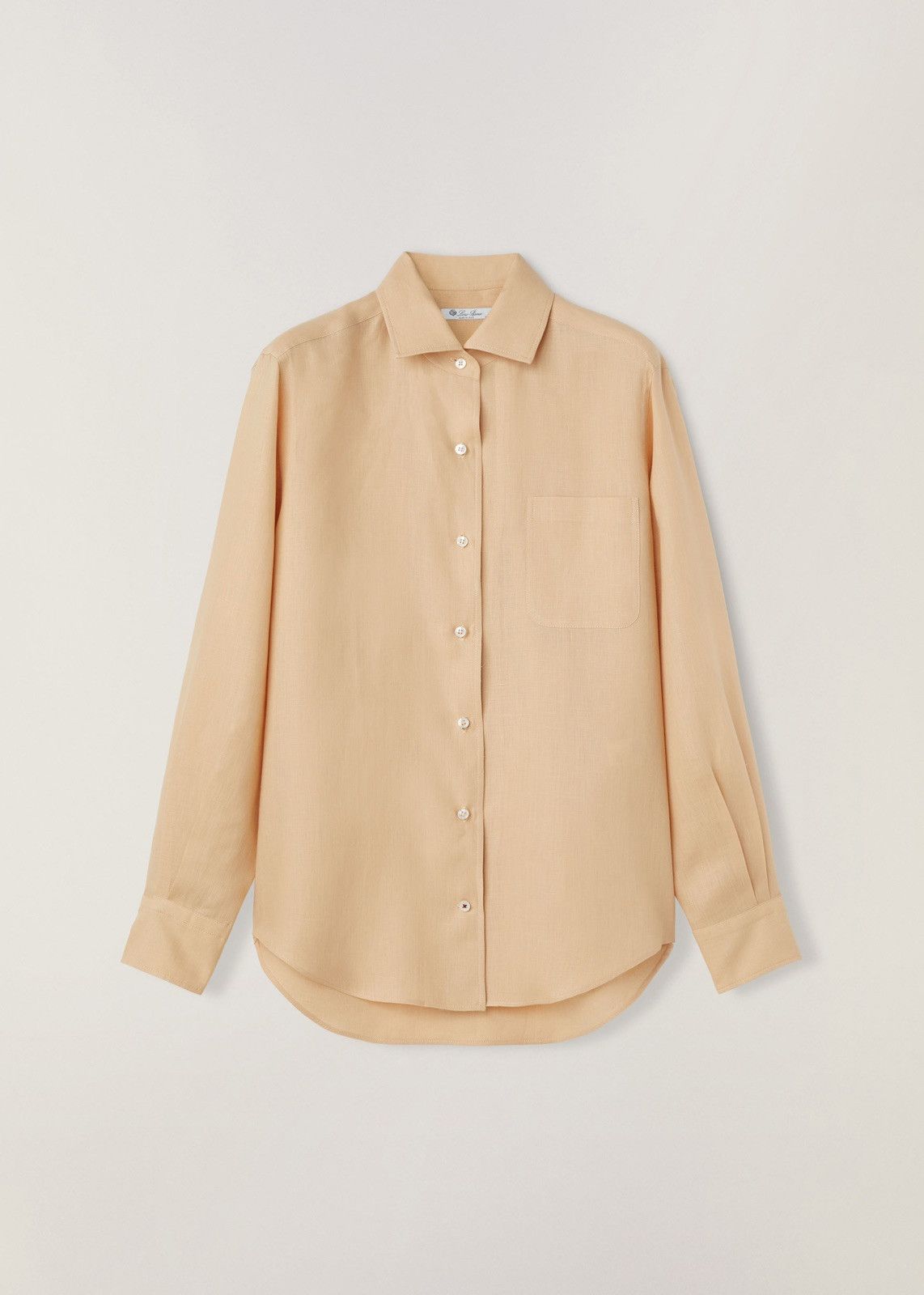 Loro Piana o1srvl11e1224 Andre Solaire Shirt in Beige Size L / US 10 / IT 46 - 1 Thumbnail