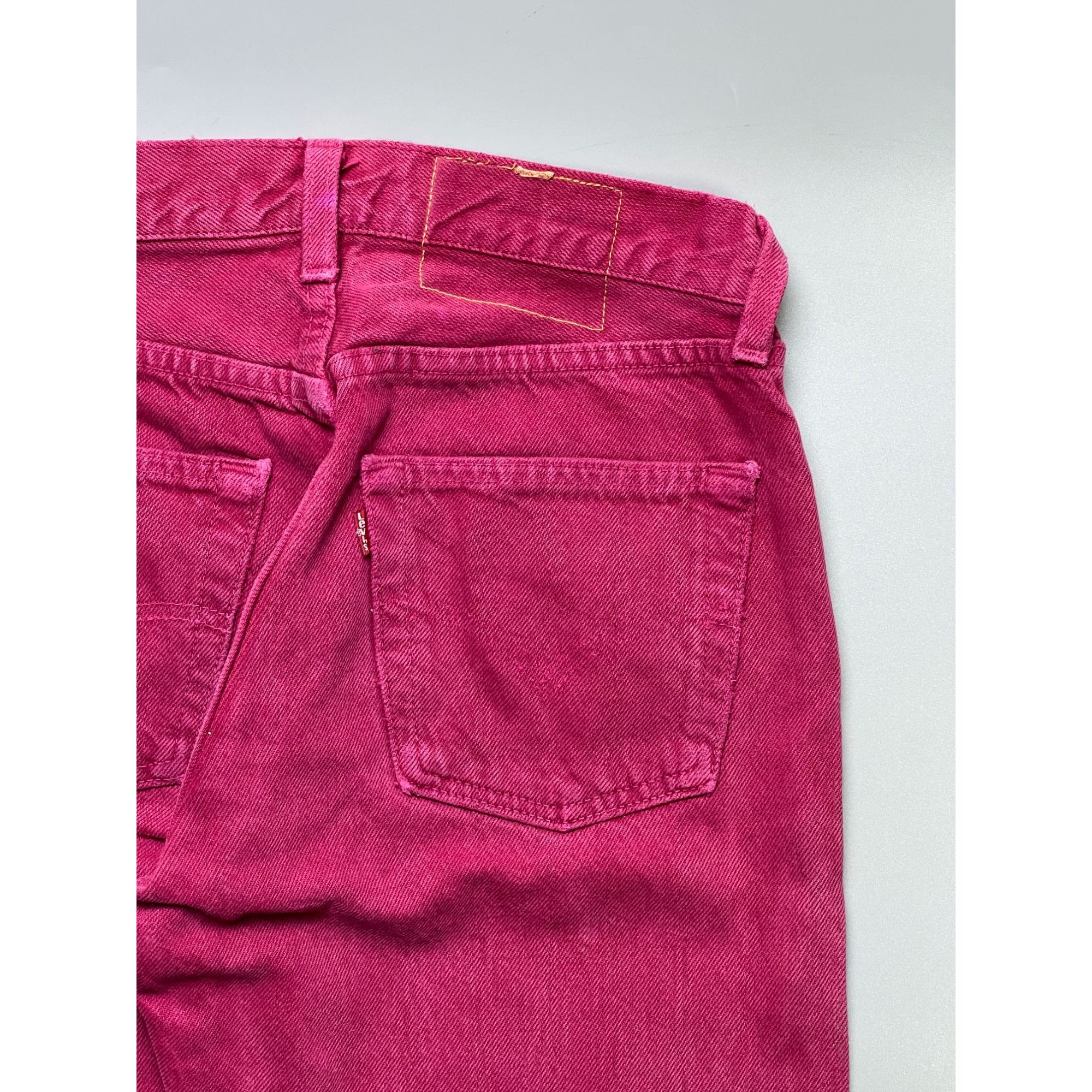 Levi's Vintage Clothing Vintage Levi’s 501 Rare Red Made in USA Denim Jeans (Y1057) Size 25" / US 0 / IT 36 - 10 Thumbnail