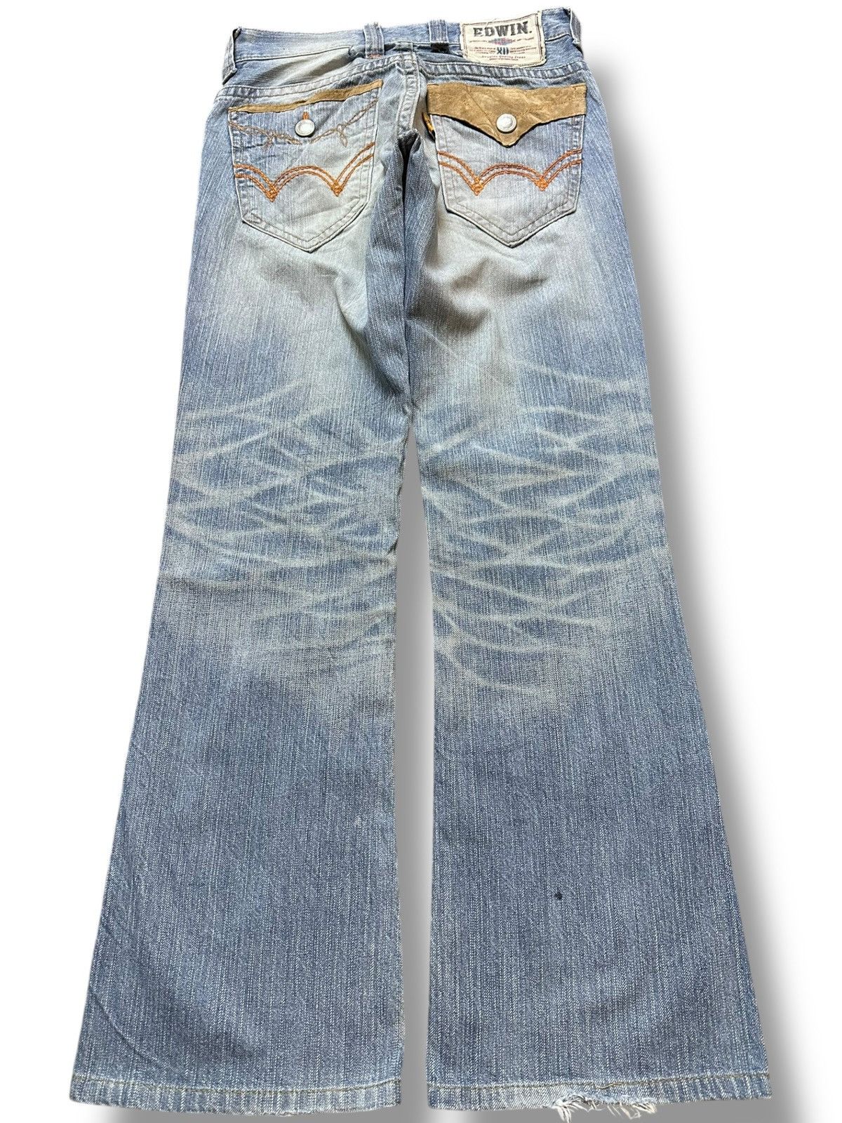 Edwin Vintage Edwin XV Flare Bootcut Faded Wash Denim Size US 29 - 6 Thumbnail