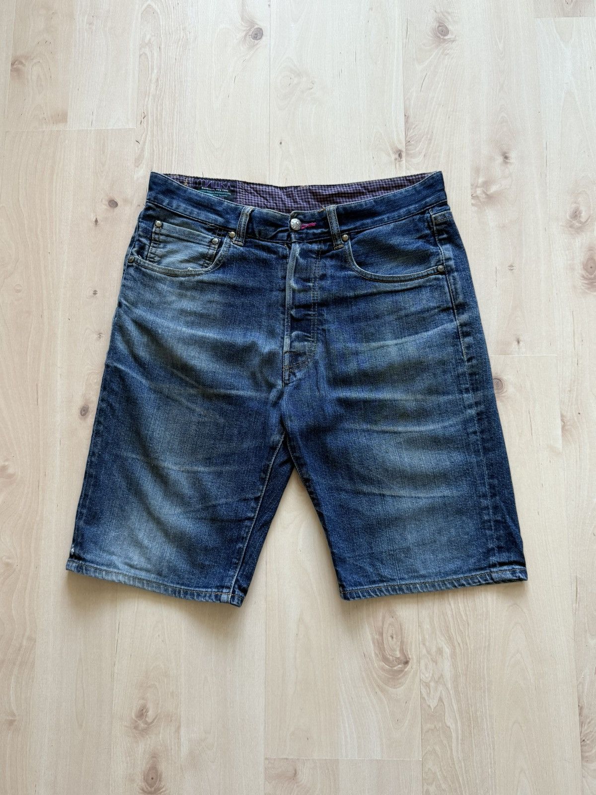 Mishka Mishka NY Bermuda vintage denim skate jeans shorts Size US 32 / EU 48 - 1 Thumbnail