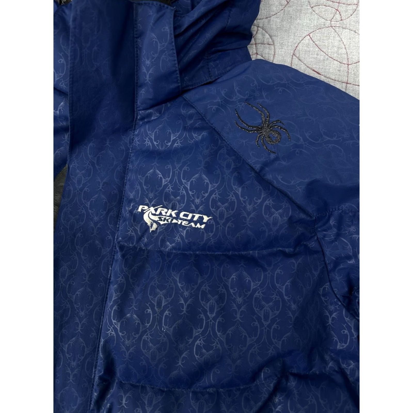 Spyder VINTAGE Spyder Park City Ski Team Heavy Down Parka Coat Men L Blue Nylon Skiing Coat Mens (Note: If not vintage, omit VINTAGE) Size US L / EU 52-54 / 3 - 3 Thumbnail