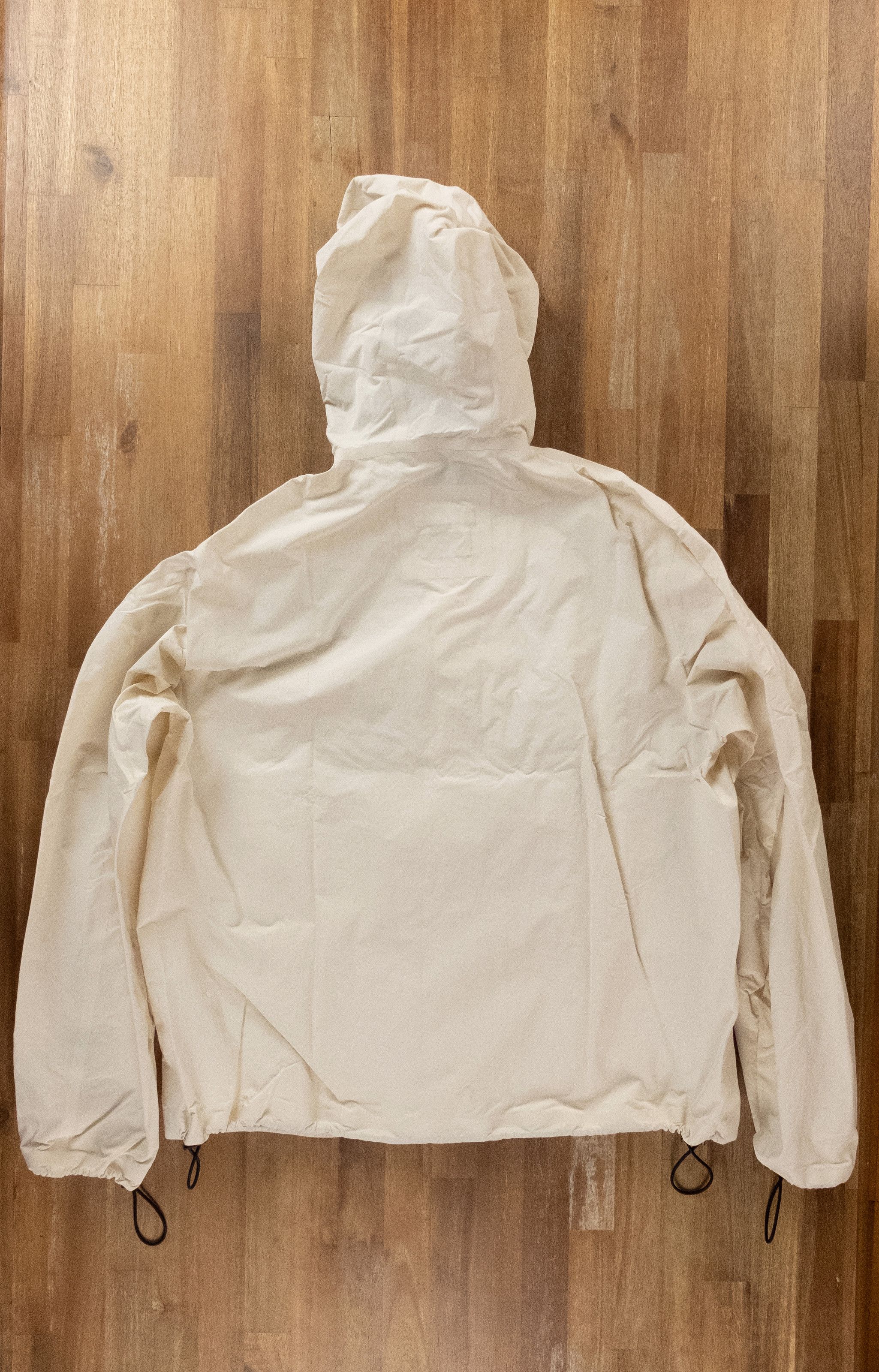 Bottega Veneta BOTTEGA VENETA cream tech nylon hooded jacket 50 Medium q Size US M / EU 48-50 / 2 - 11 Thumbnail