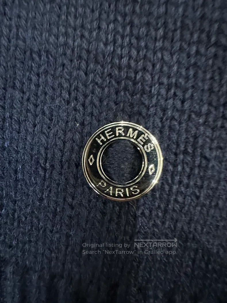 Hermes Hermes size TU Cashmere Cloak Knit Top in Dark Blue Size M / US 6-8 / IT 42-44 - 5 Thumbnail