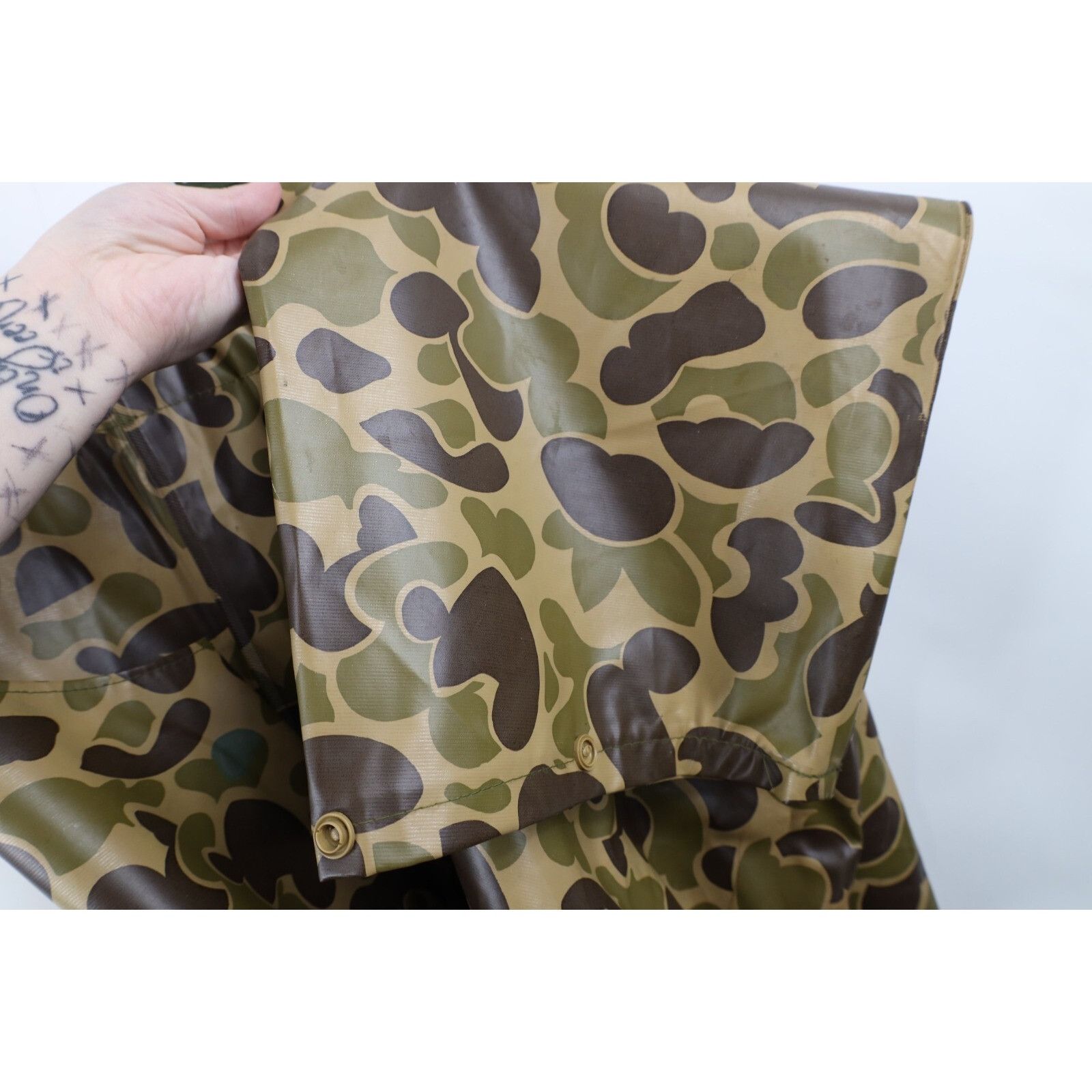 Vintage Vintage 70s Streetwear Waterproof Duck Camouflage Overalls Size US 36 / EU 52 - 12 Thumbnail