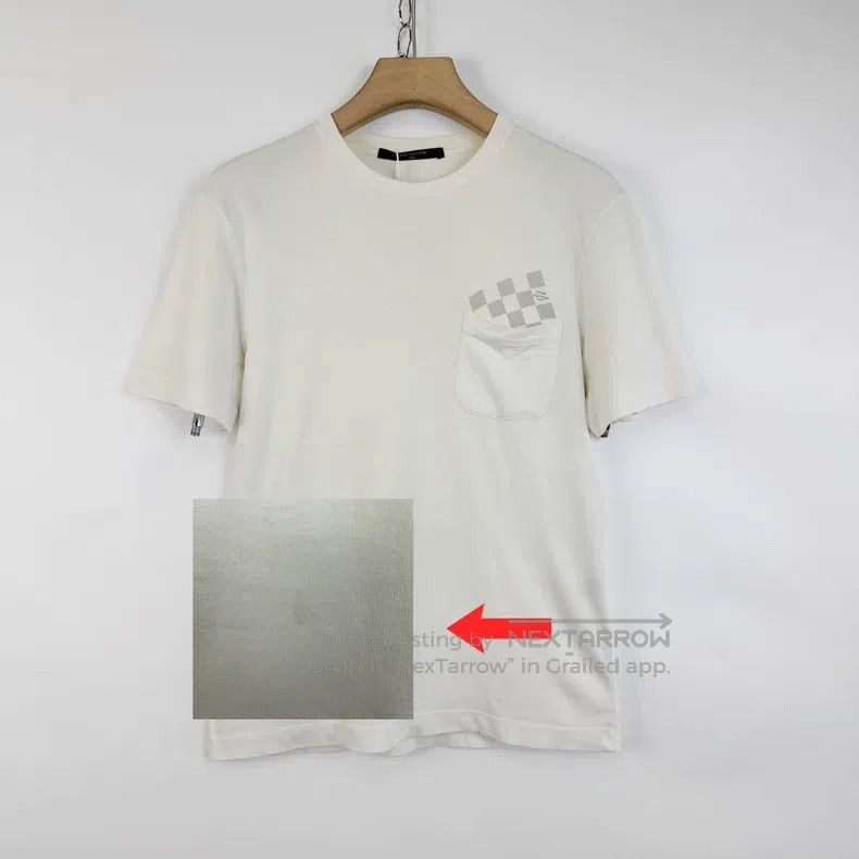 Louis Vuitton Louis Vuitton White chest pocket checkerboard logo short s Size US XS / EU 42 / 0 - 6 Thumbnail