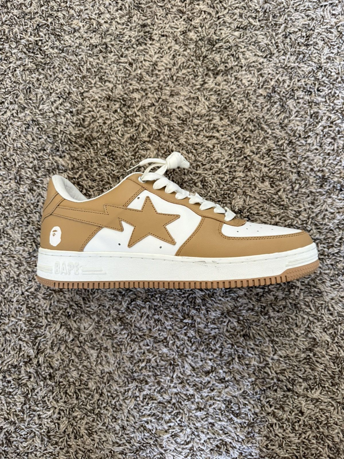 Bape A Bathing Ape Bape Sta White Beige Size US 12 / EU 45 - 3 Thumbnail