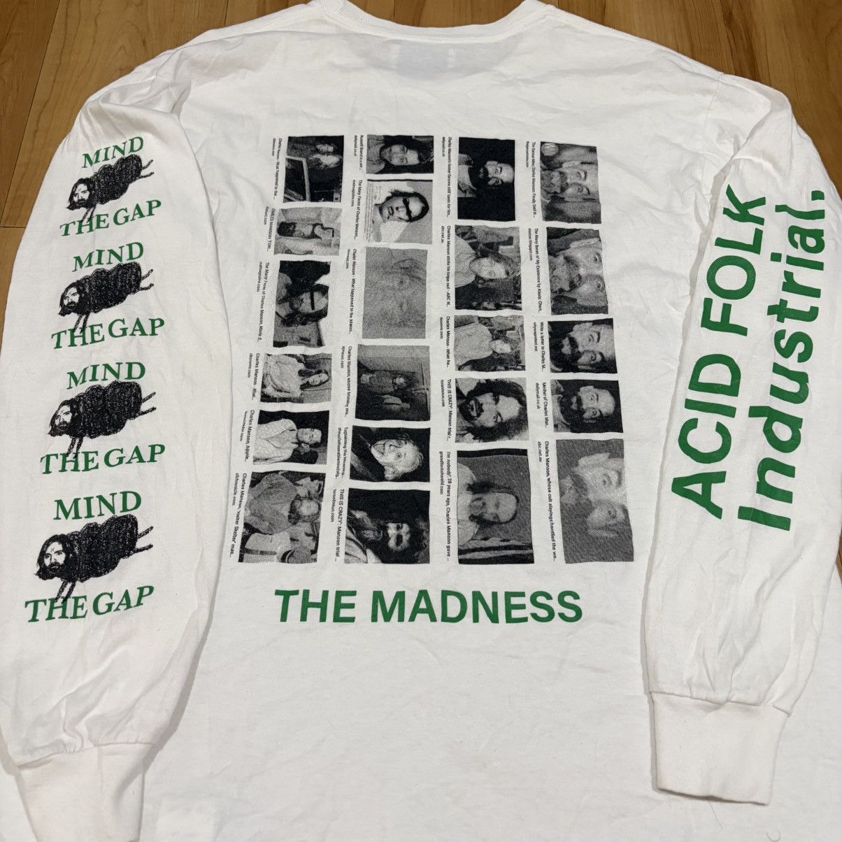 Japanese Brand Black weirdos charl manson long sleeve t-shirt Size US L / EU 52-54 / 3 - 1 Thumbnail