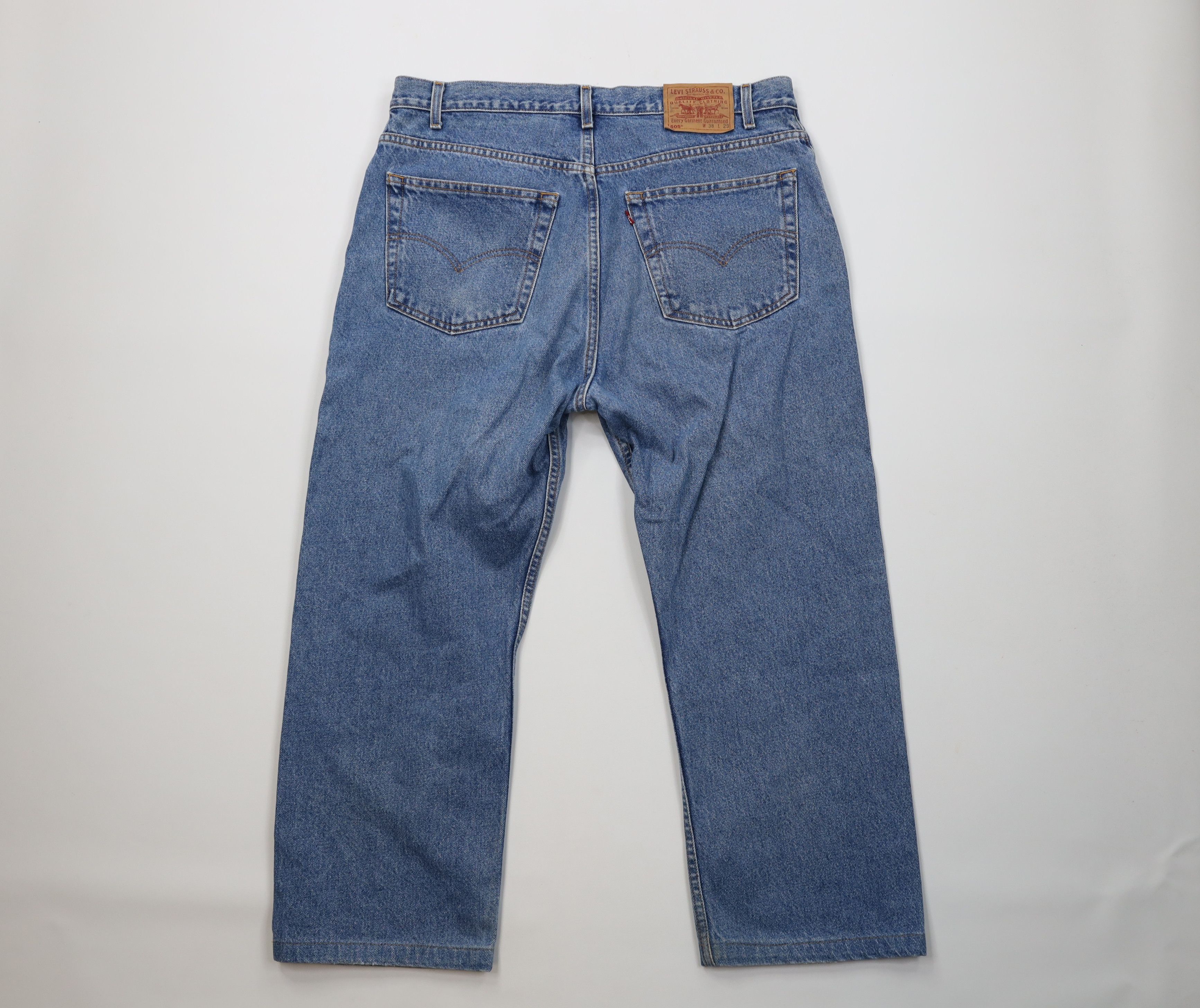Levi's Vintage Y2K Levis 505 Regular Straight Leg Denim Jeans Size US 38 / EU 54 - 10 Thumbnail