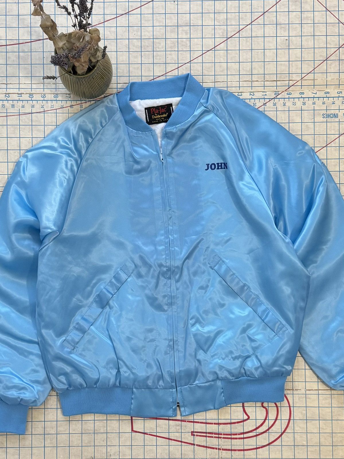 Ford × Mustang × Vintage Vintage Ford Mustang Satin Bomber Jacket Pla-Jac Tag Large Size US L / EU 52-54 / 3 - 6 Thumbnail