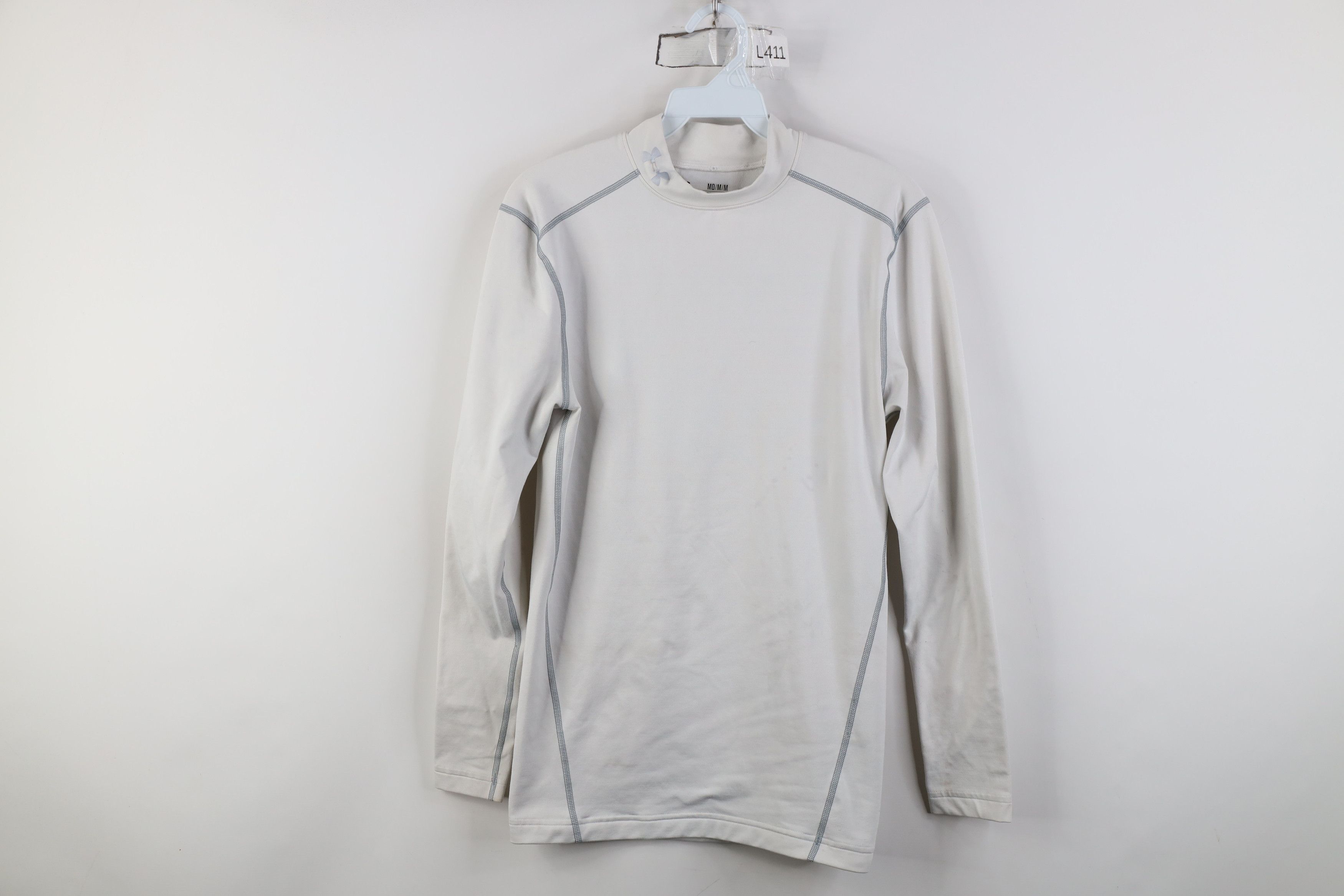 Under Armour Under Armour ColdGear Compression Mock Neck T-Shirt White Size US M / EU 48-50 / 2 - 1 Thumbnail