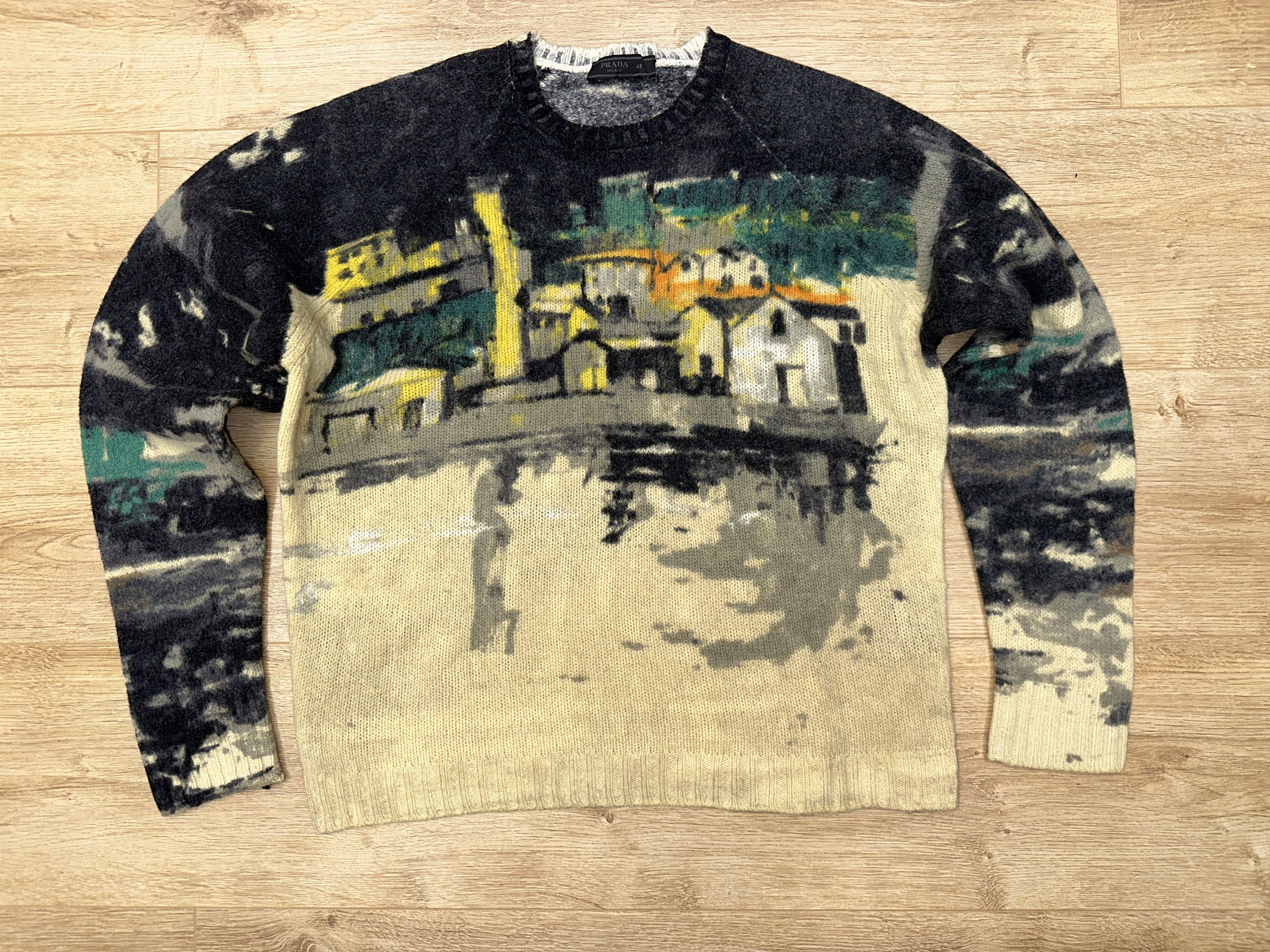Prada Prada Shetland Village Wool Art Landscape Knit Size 48 Xs S Size US S / EU 44-46 / 1 - 3 Thumbnail