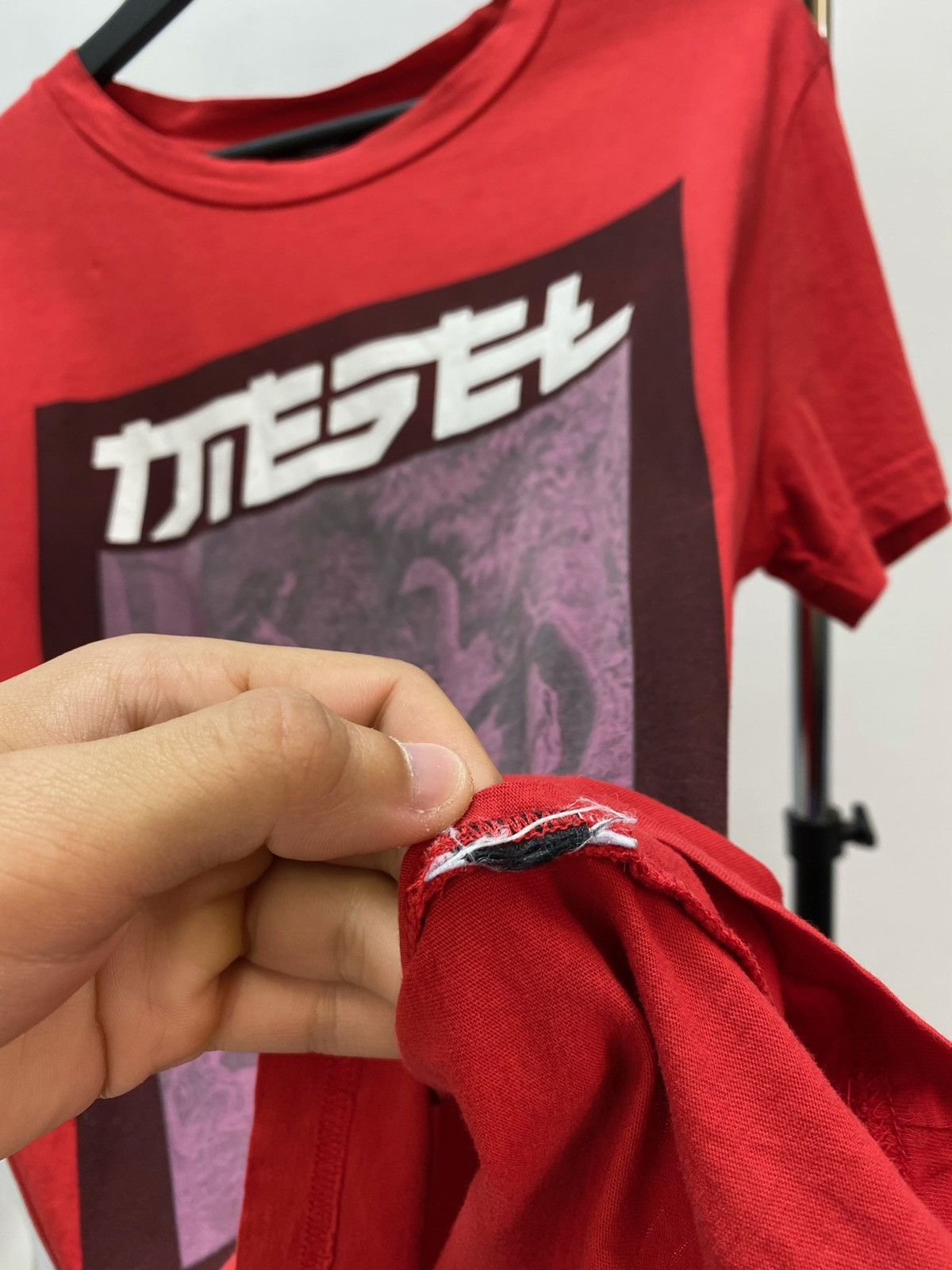 Diesel × Vintage Y2K Diesel Adam and Eve T Shirt Size US XS / EU 42 / 0 - 12 Thumbnail