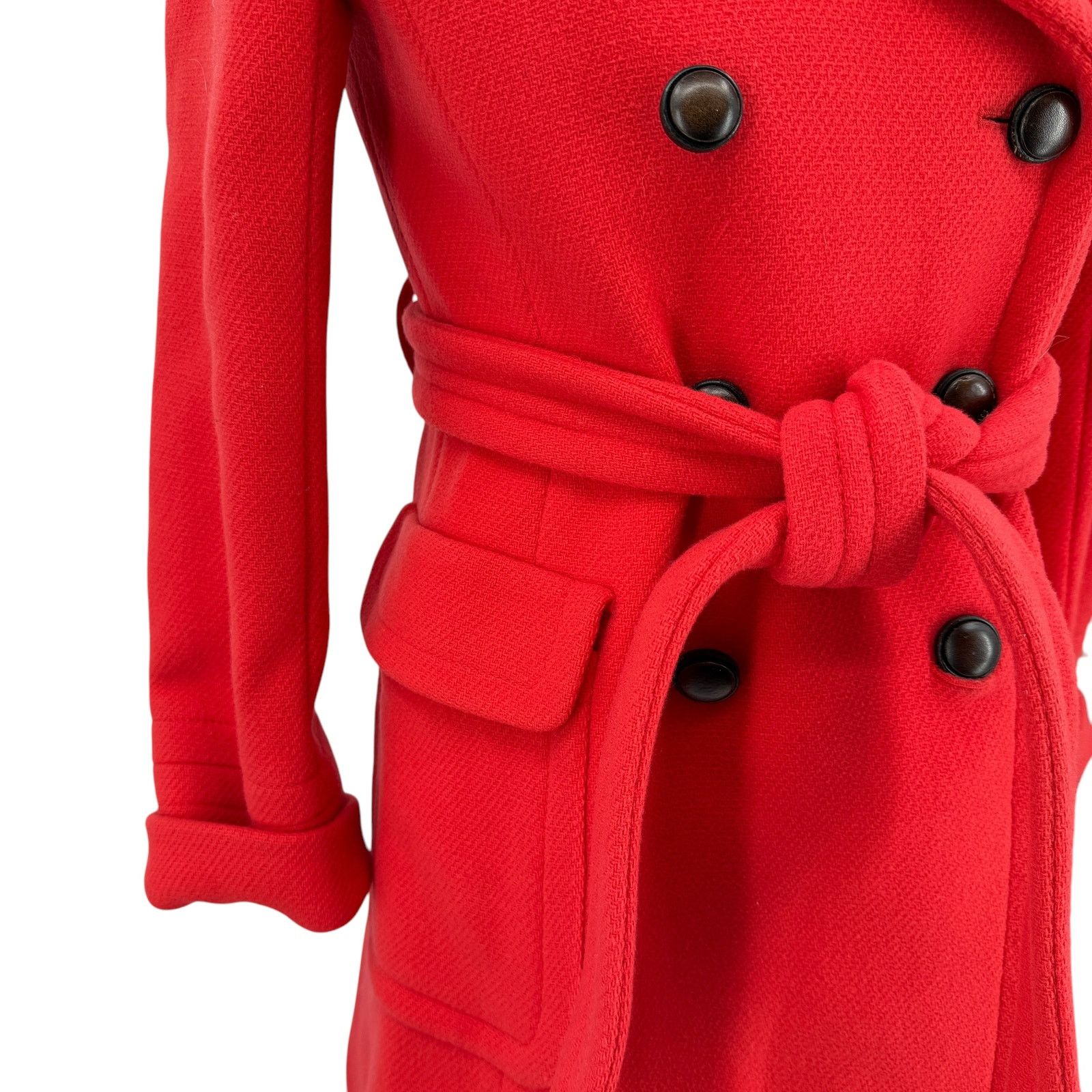 J.Crew J Crew Vintage Wool Double Breasted Winter Coat Orange 2 Size XS / US 0-2 / IT 36-38 - 3 Thumbnail