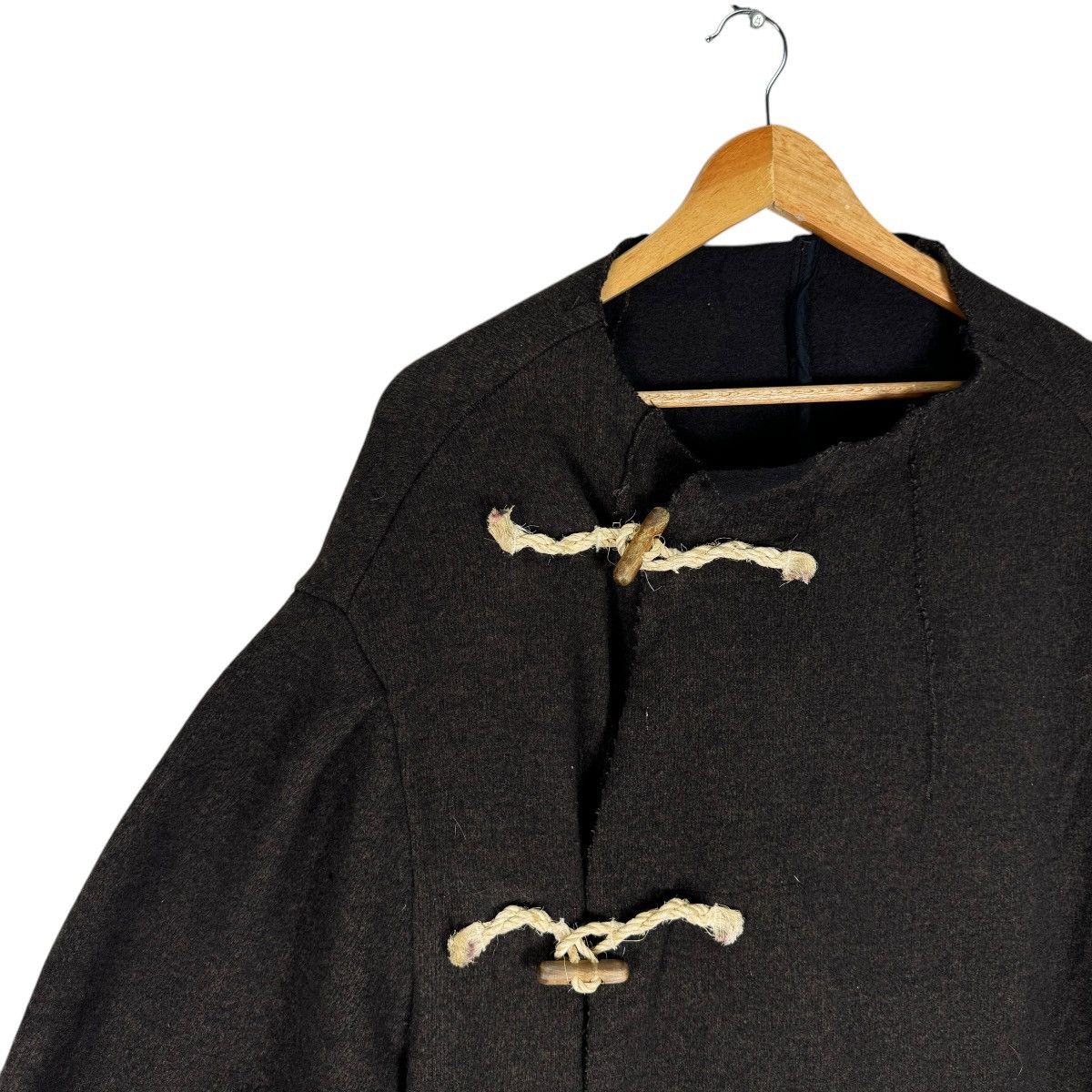 Kapital 🔥KAPITAL DUFFLE COAT WOOL SHORT SLEEVE JACKET Size XS / US 0-2 / IT 36-38 - 4 Thumbnail