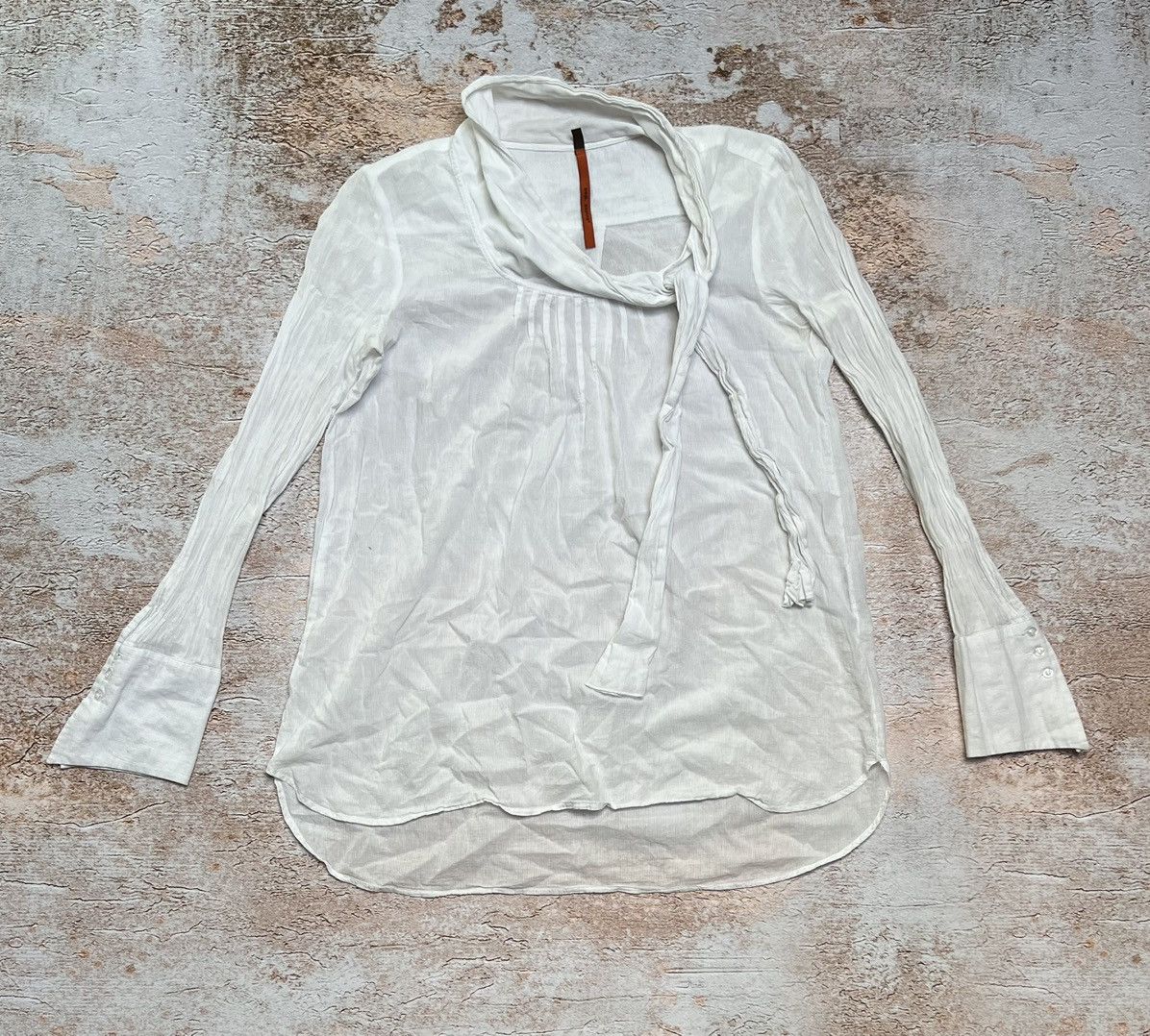 Japanese Brand COP COPINE mesh white blouse Grailed