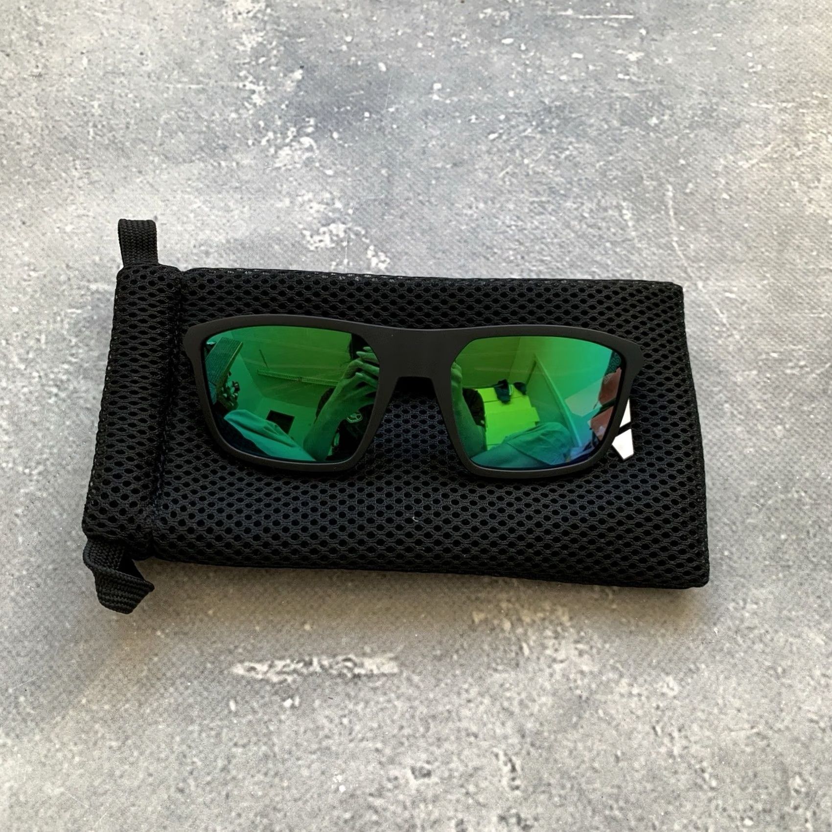 Adidas ADIDAS SPORT SUNGLASSES SP0111 57mm JK9752 BLACK UNISEX Sunglasses Square Green Lens Unisex Adults 57 mm Size ONE SIZE - 2 Thumbnail