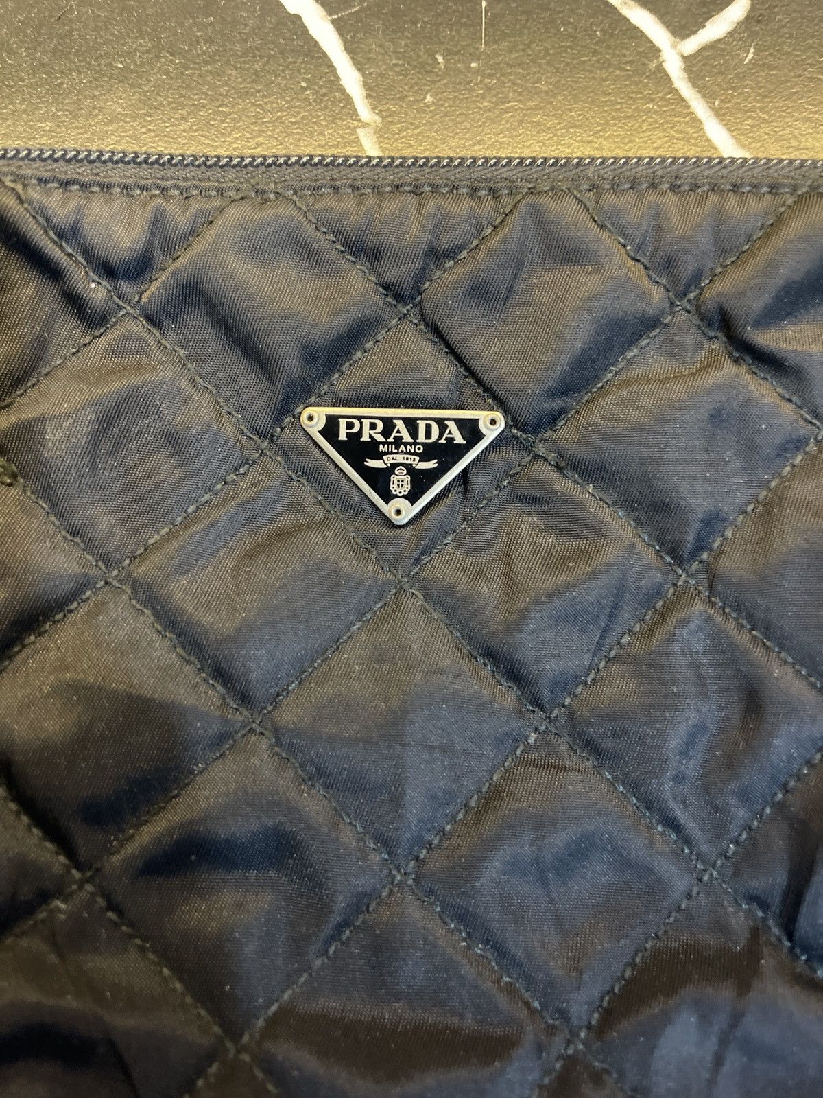 Prada VINTAGE PRADA ITALY Pouch Nylon Quilted Bag Size ONE SIZE - 9 Thumbnail