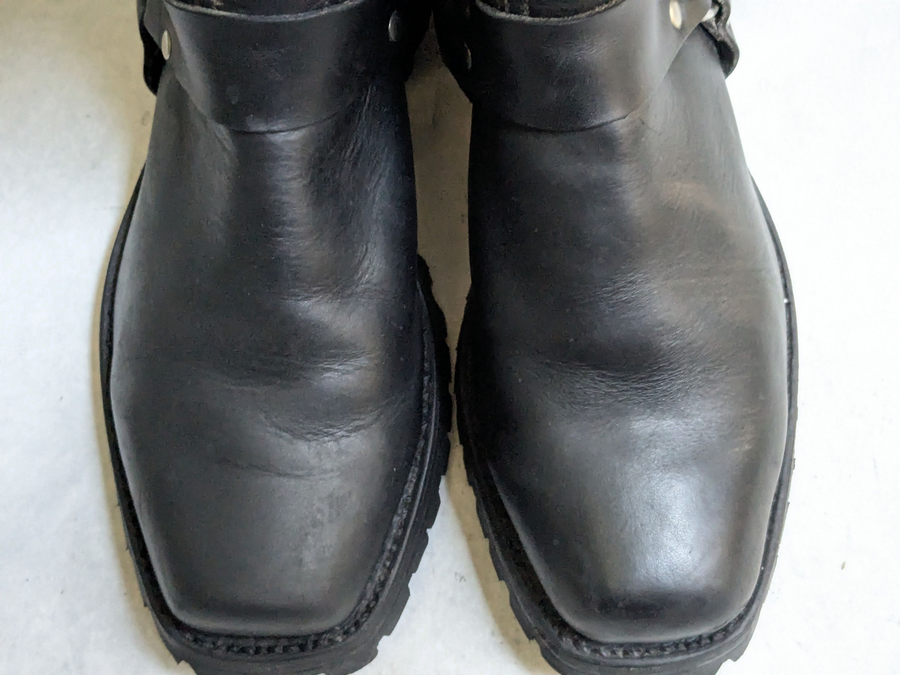 Frye Frye Harness Boots Black Leather 9.5 M Buckle Size US 9.5 / EU 42-43 - 3 Thumbnail