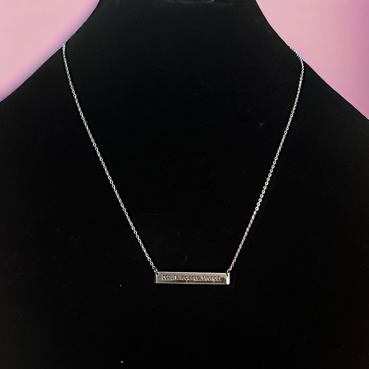 Other Stainless Steel Beauty Radiance Strength bar necklace Size ONE SIZE - 1 Thumbnail