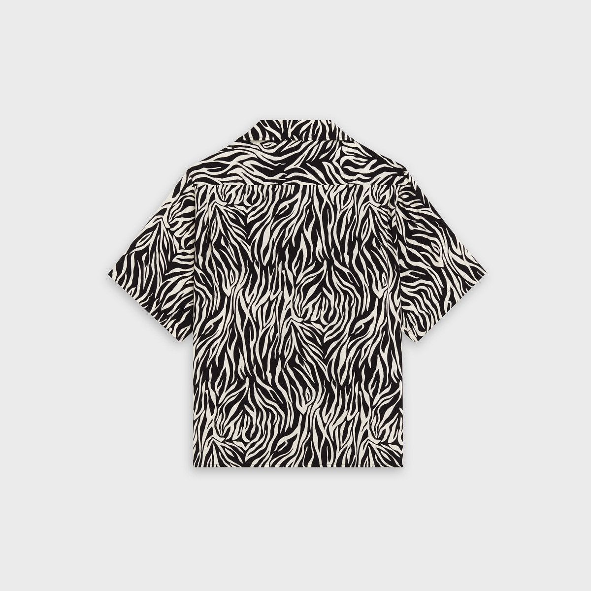 Celine × Hedi Slimane CELINE HAWAIIAN SHIRT IN PRINTED VISCOSE OFF WHITE / BLACK Size US S / EU 44-46 / 1 - 5 Thumbnail