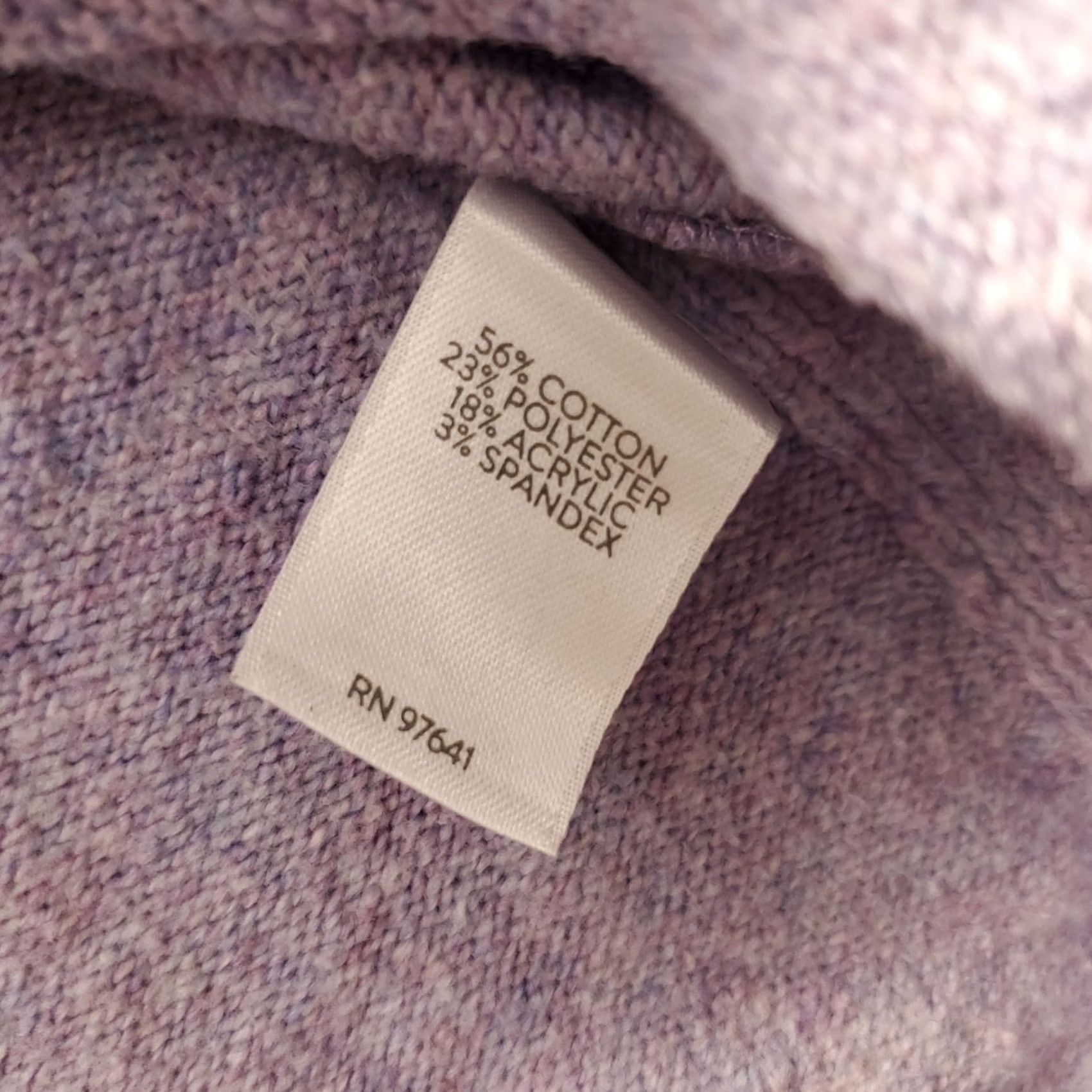 J. Jill J. Jill Sweater Womens Size M Purple Knit Oversized Crew Neck Pullover Size M / US 6-8 / IT 42-44 - 6 Thumbnail