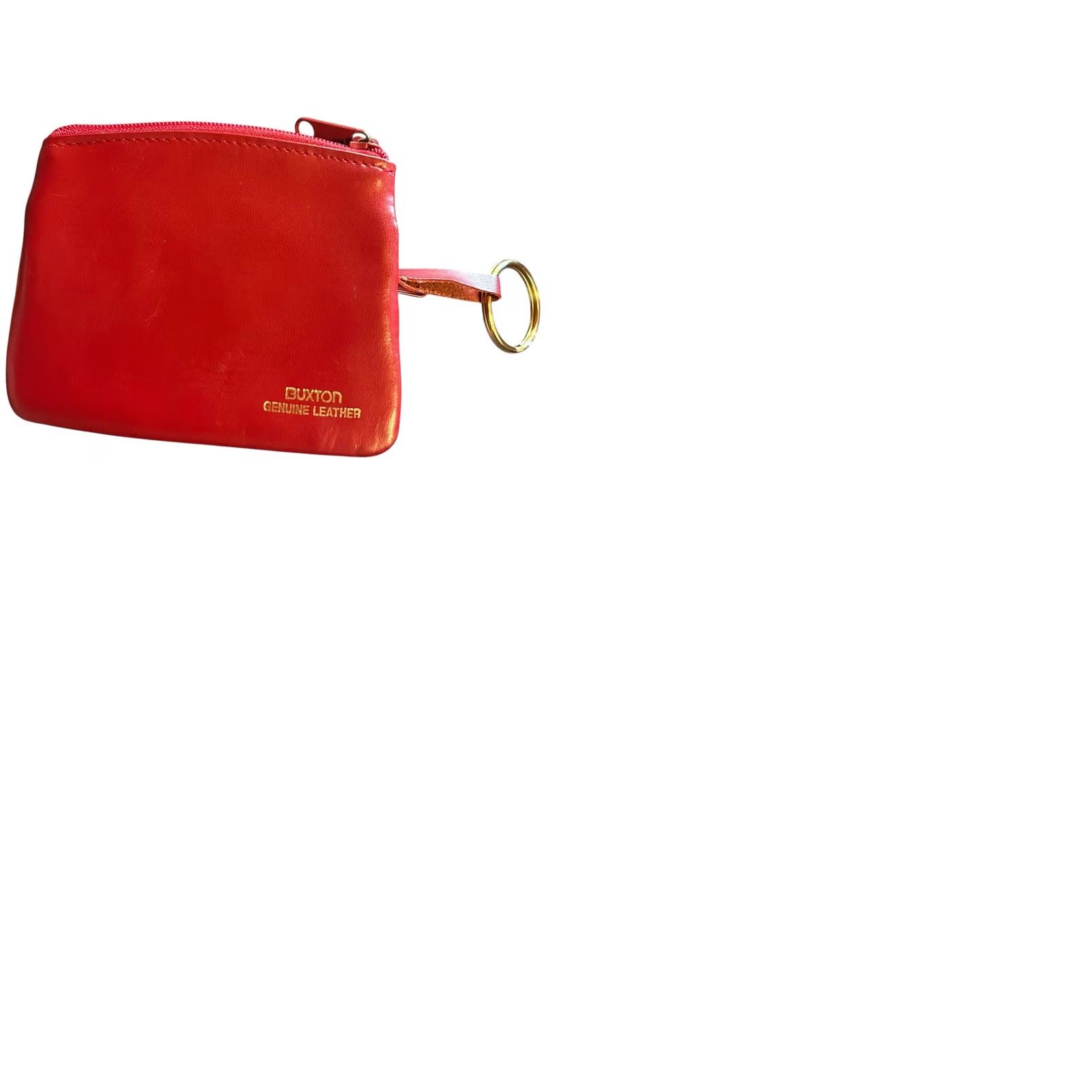 Vintage VINTAGE Buxton Top Grain Cowhide Leather RED Women's Coin & Key Purse 4" x 3.5" Wallet Zip-Around Size S / US 4 / IT 40 - 10 Thumbnail