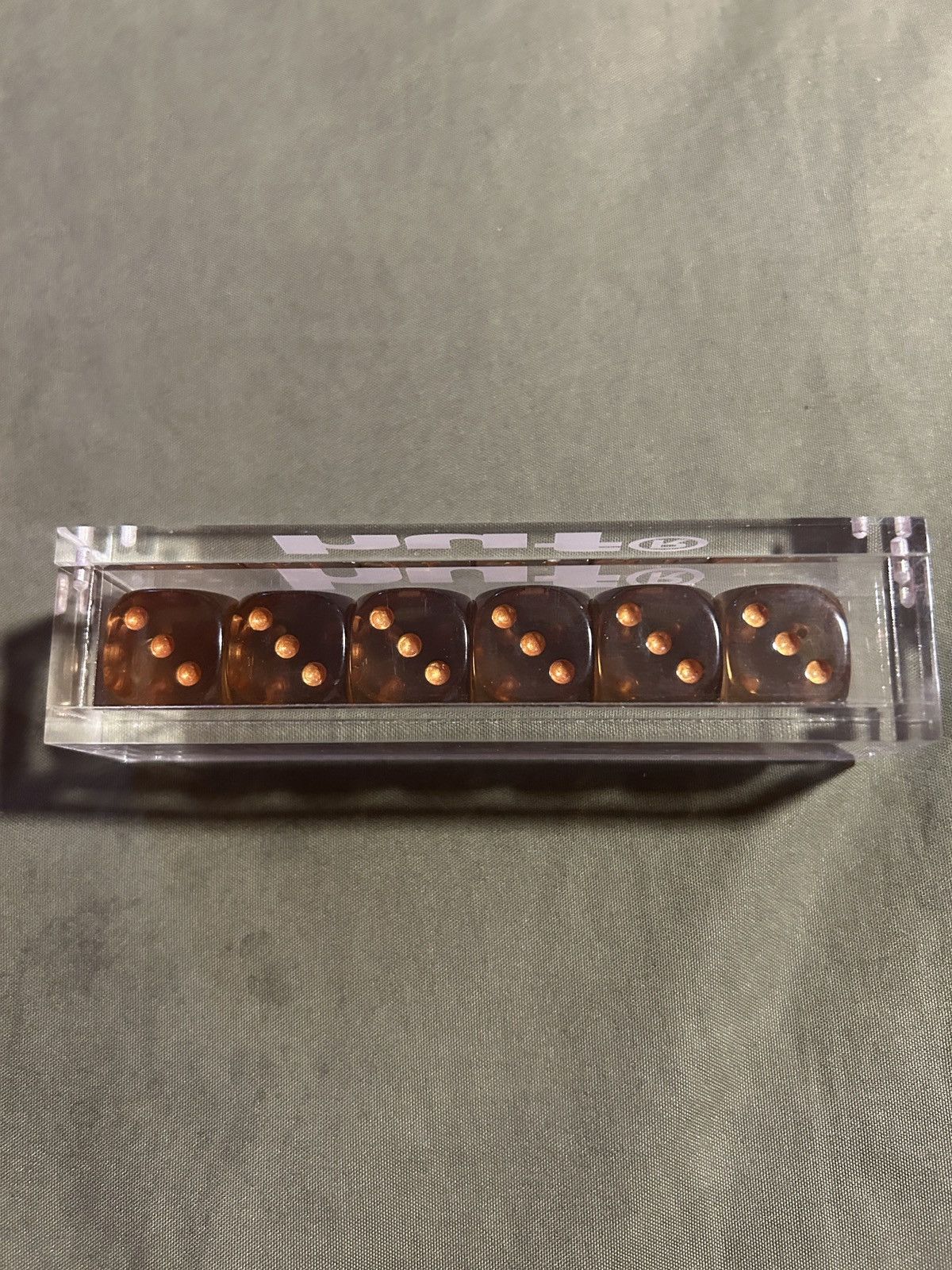 Huf HUF Worldwide Luxury Dice set of 6 Amber Size ONE SIZE - 5 Thumbnail