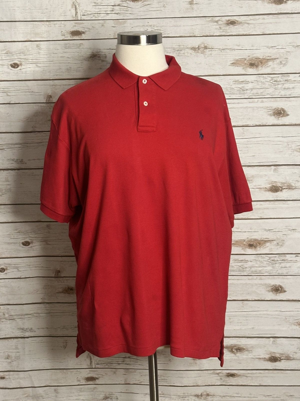 Polo Ralph Lauren Vintage Polo Ralph Lauren red short sleeve polo shirt XL Size US XL / EU 56 / 4 - 1 Thumbnail