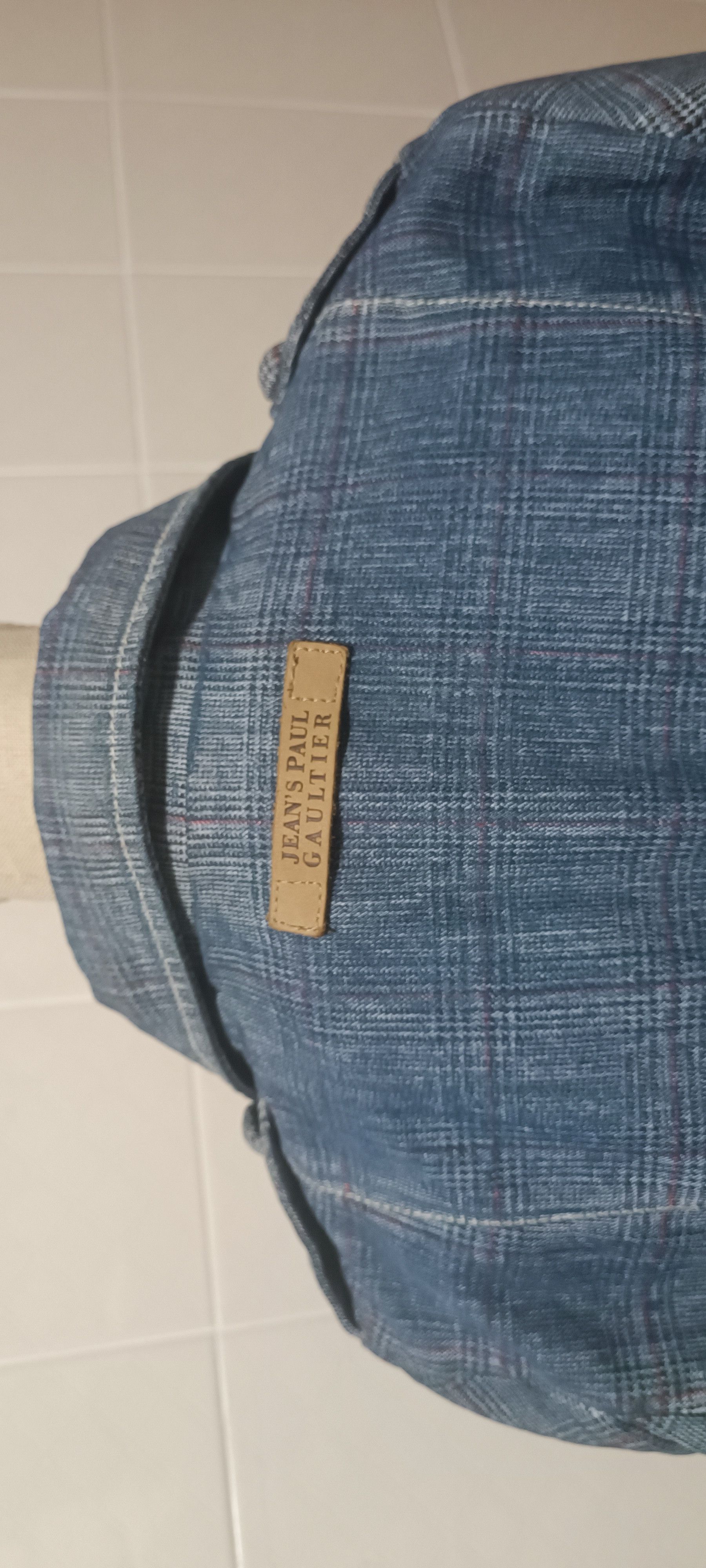 Jean Paul Gaultier Blue denim jacket with tartan print Size L / US 10 / IT 46 - 17 Thumbnail
