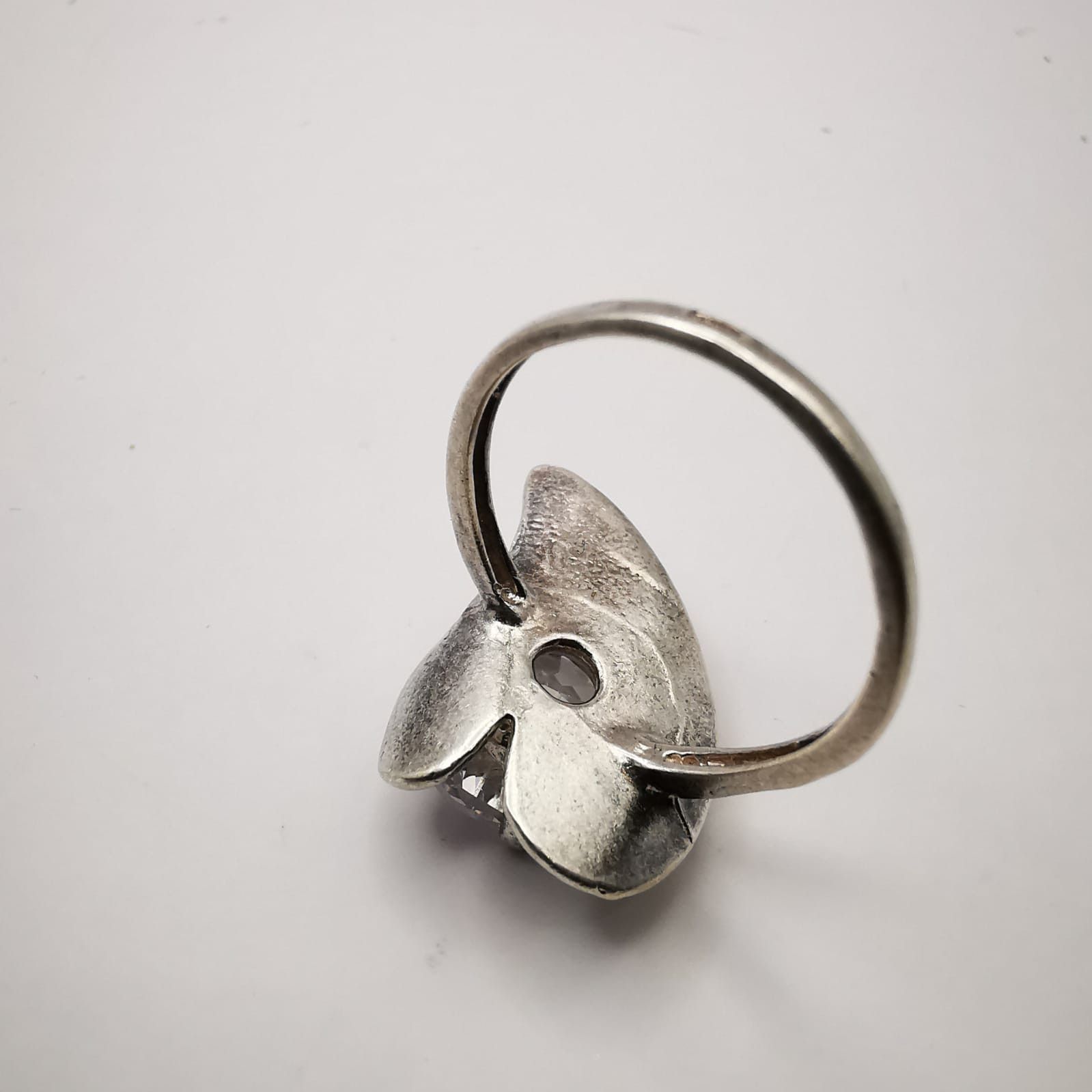 Vintage Vintage 925 Sterling Silver Ring Cubic Zirconia 4,7 g Size ONE SIZE - 2 Thumbnail