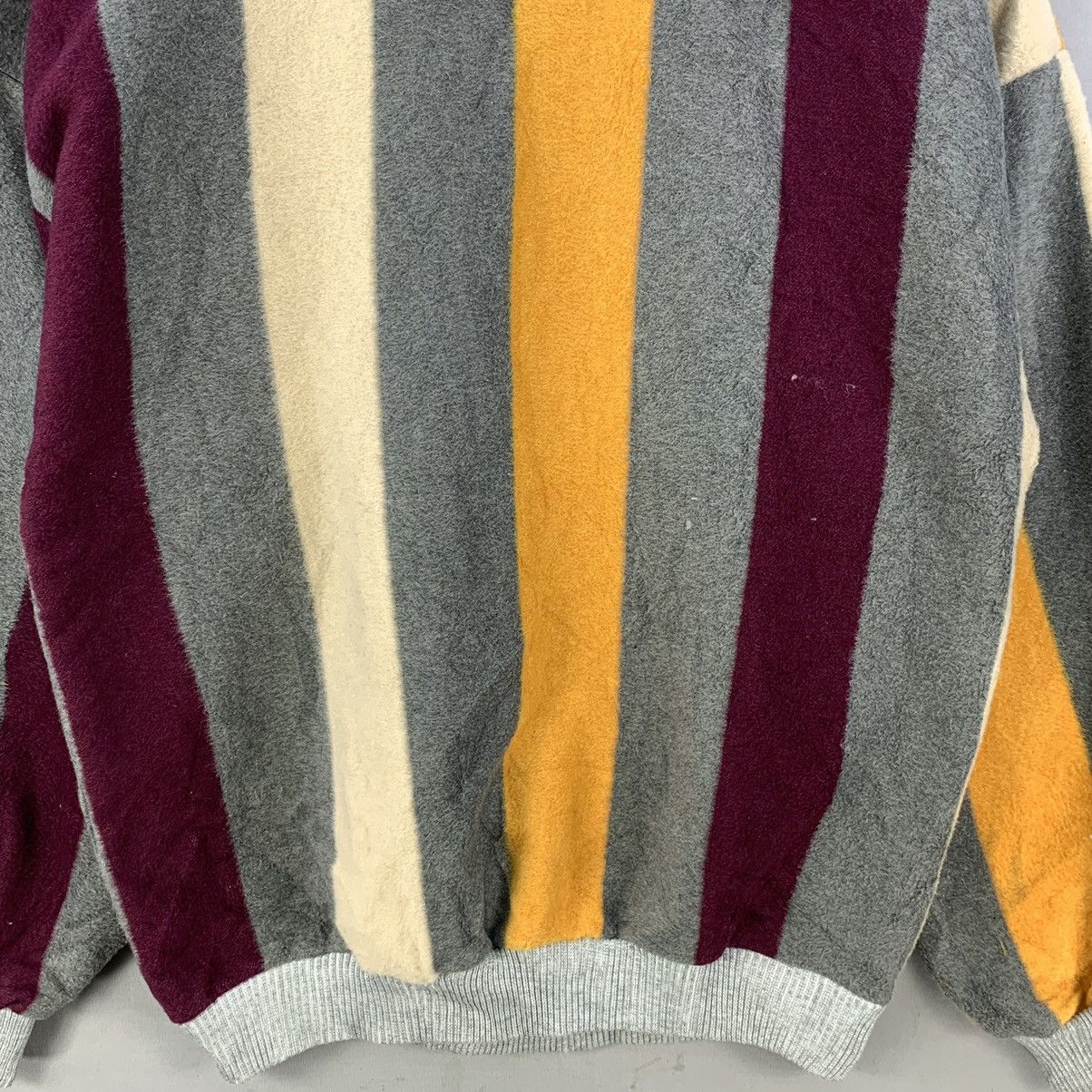 Japanese Brand Retro Colour Block Striped Turtleneck Coogi Style Sweater Size US XL / EU 56 / 4 - 4 Thumbnail