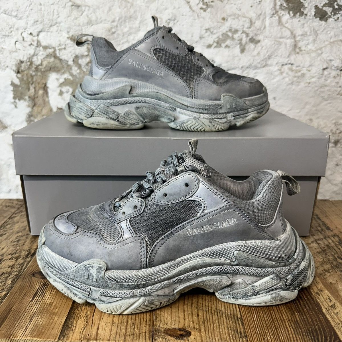 Balenciaga Triple S Grey | Grailed