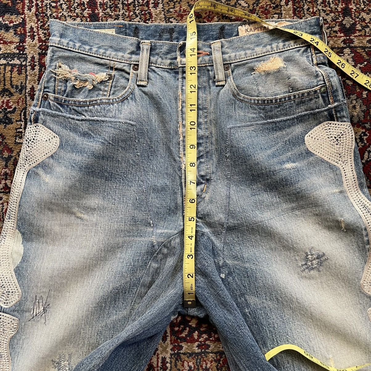 Kapital Kapital Kountry RARE Bone Selvedge Denim Shorts NAPA sz 31 Size US 31 - 18 Thumbnail