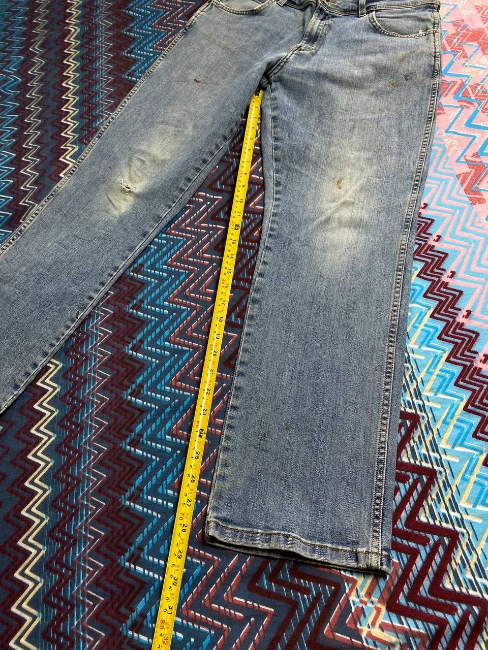 Vintage × Wrangler Crazy baggy Y2K wrangler faded distressed carpenter pants Size US 34 / EU 50 - 16 Thumbnail