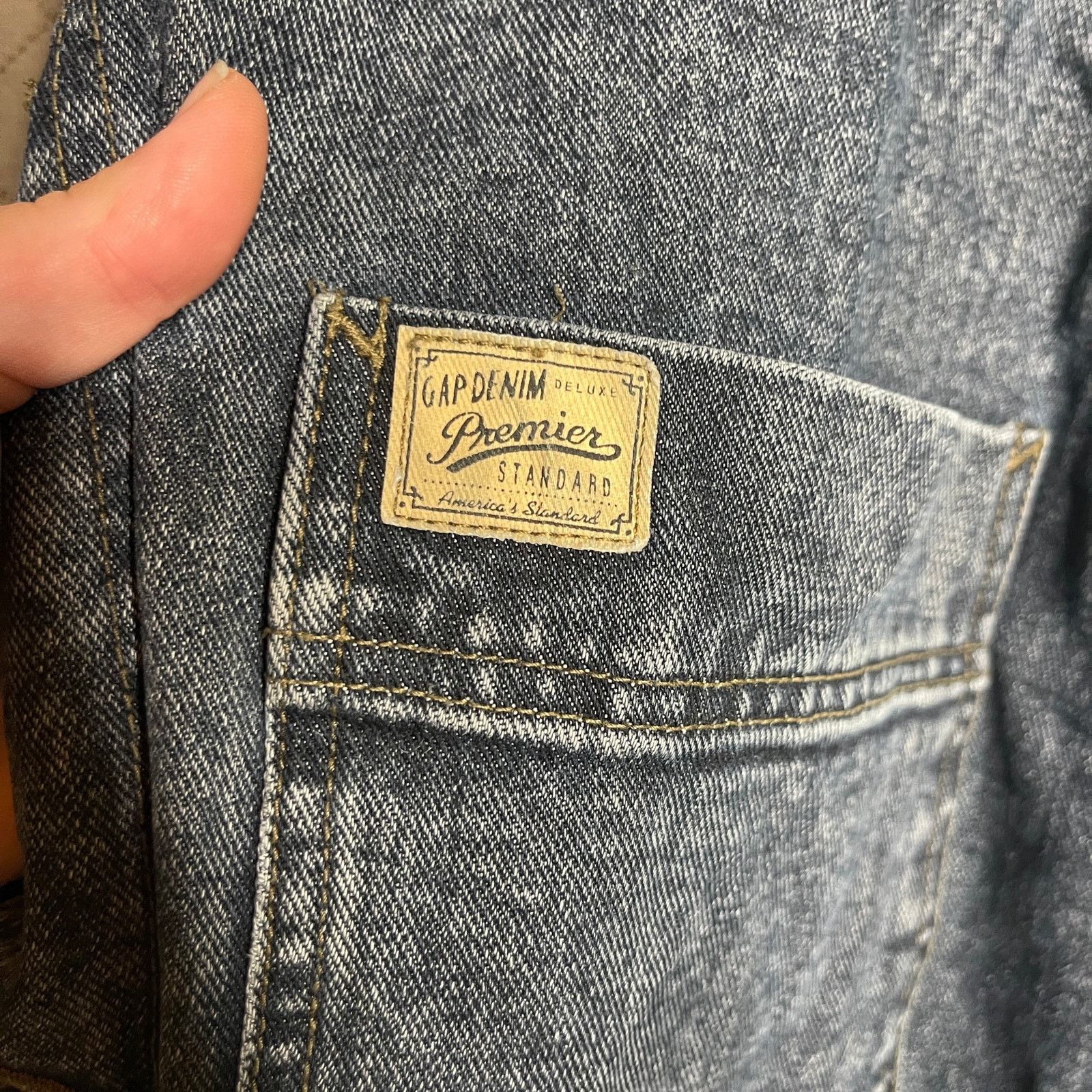 Gap Vintage Gap Denim Premier Standard Faded Blue BarnJacket Size US M / EU 48-50 / 2 - 4 Thumbnail