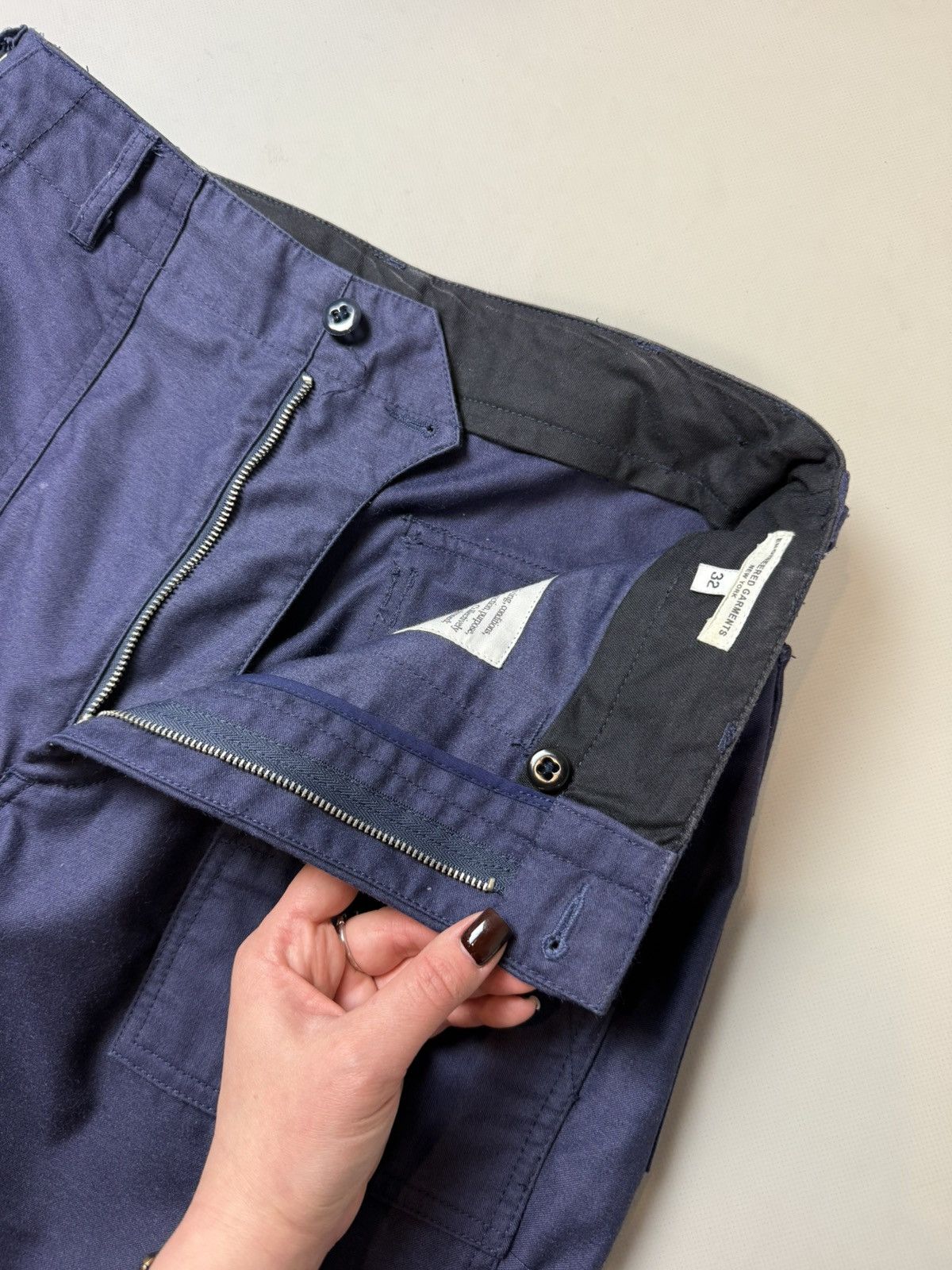Engineered Garments Engineered Garments Fatigue Dark Navy Work Pants Trousers Size US 32 / EU 48 - 11 Thumbnail