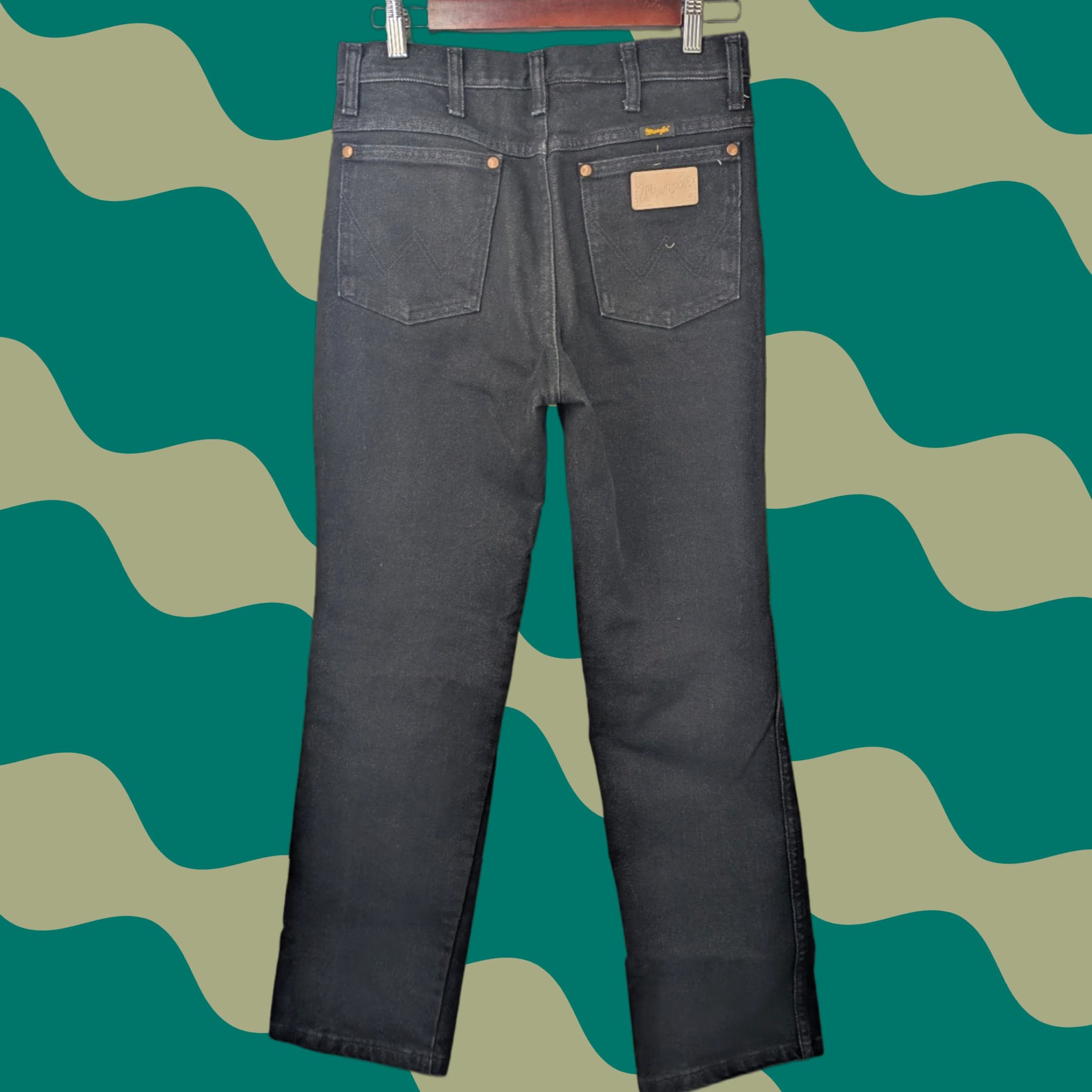 Wrangler Wrangler Jeans Cowboy Cut Slim Fit 30x32 Black Denim 938BLK Western Men Size US 30 / EU 46 - 1 Thumbnail