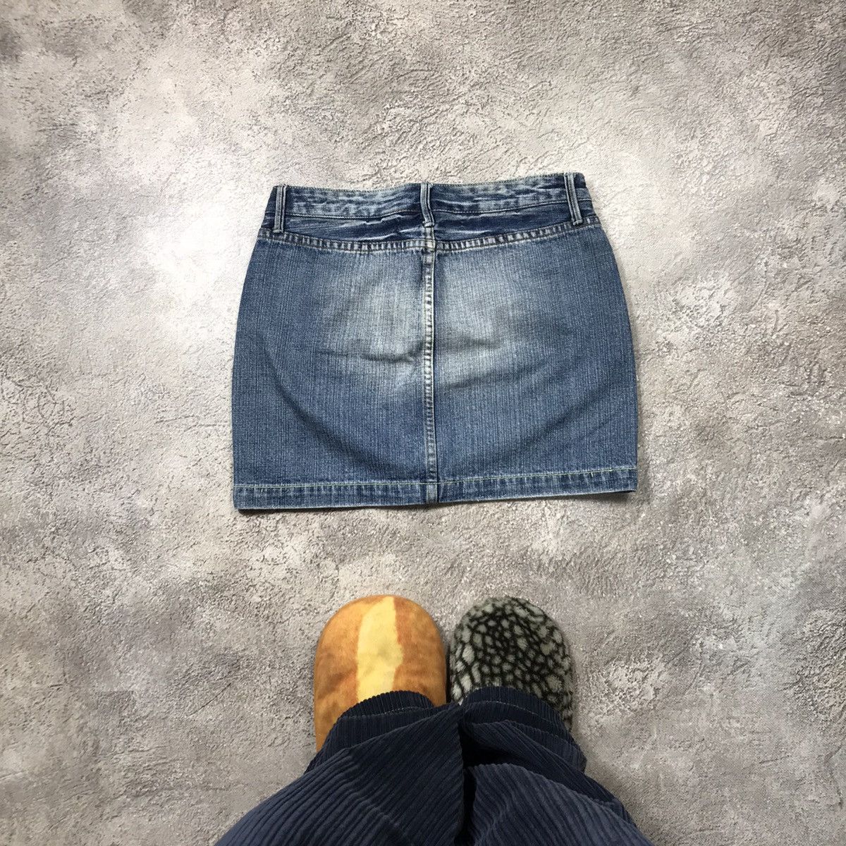 Japanese Brand vintage mini skirt japan denim streetwear style Y2K Size 29" - 4 Thumbnail