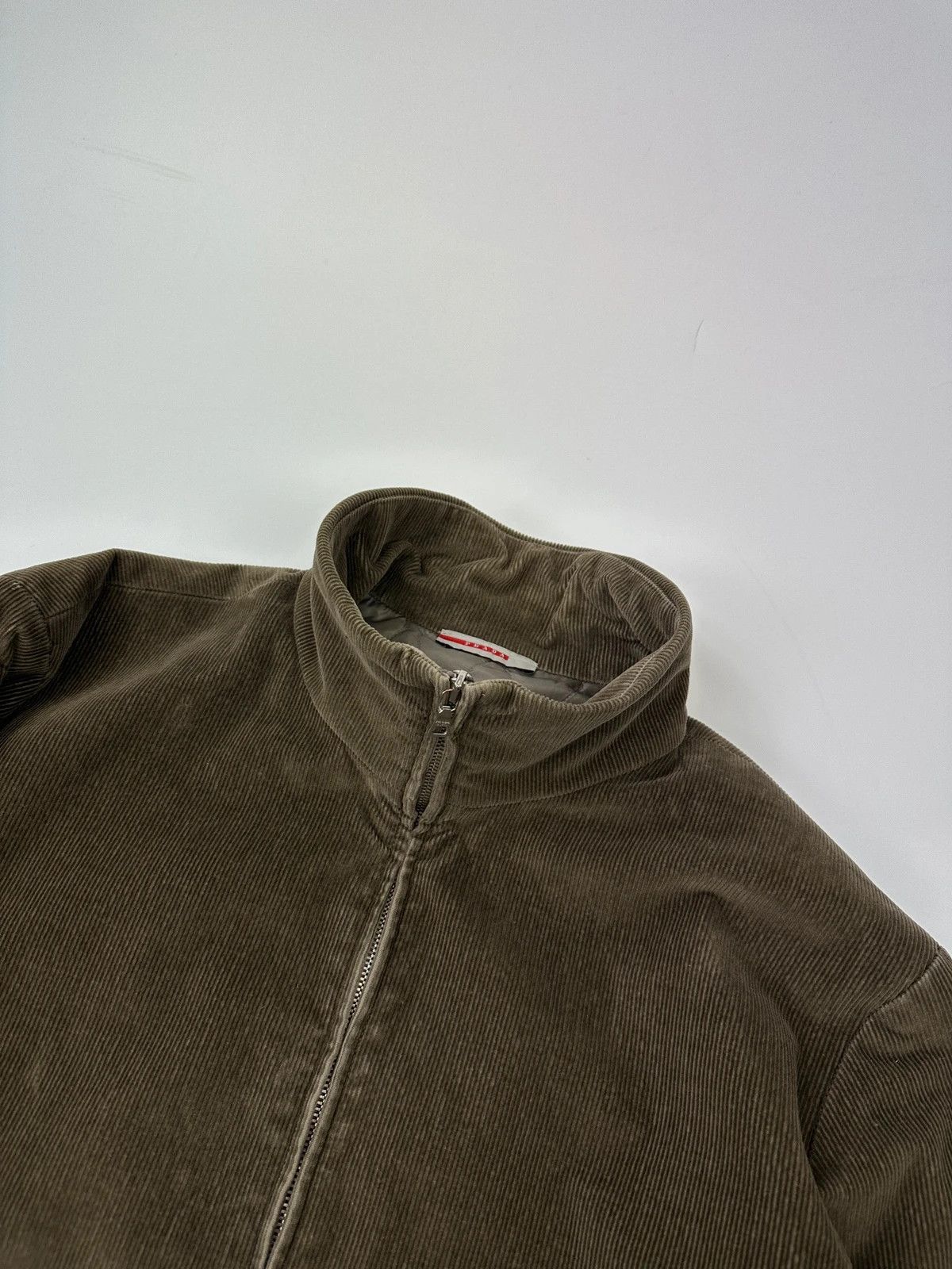 Prada Prada Sport FW01-05 Khaki Brown Corduroy Padded Jacket Size US XL / EU 56 / 4 - 3 Thumbnail