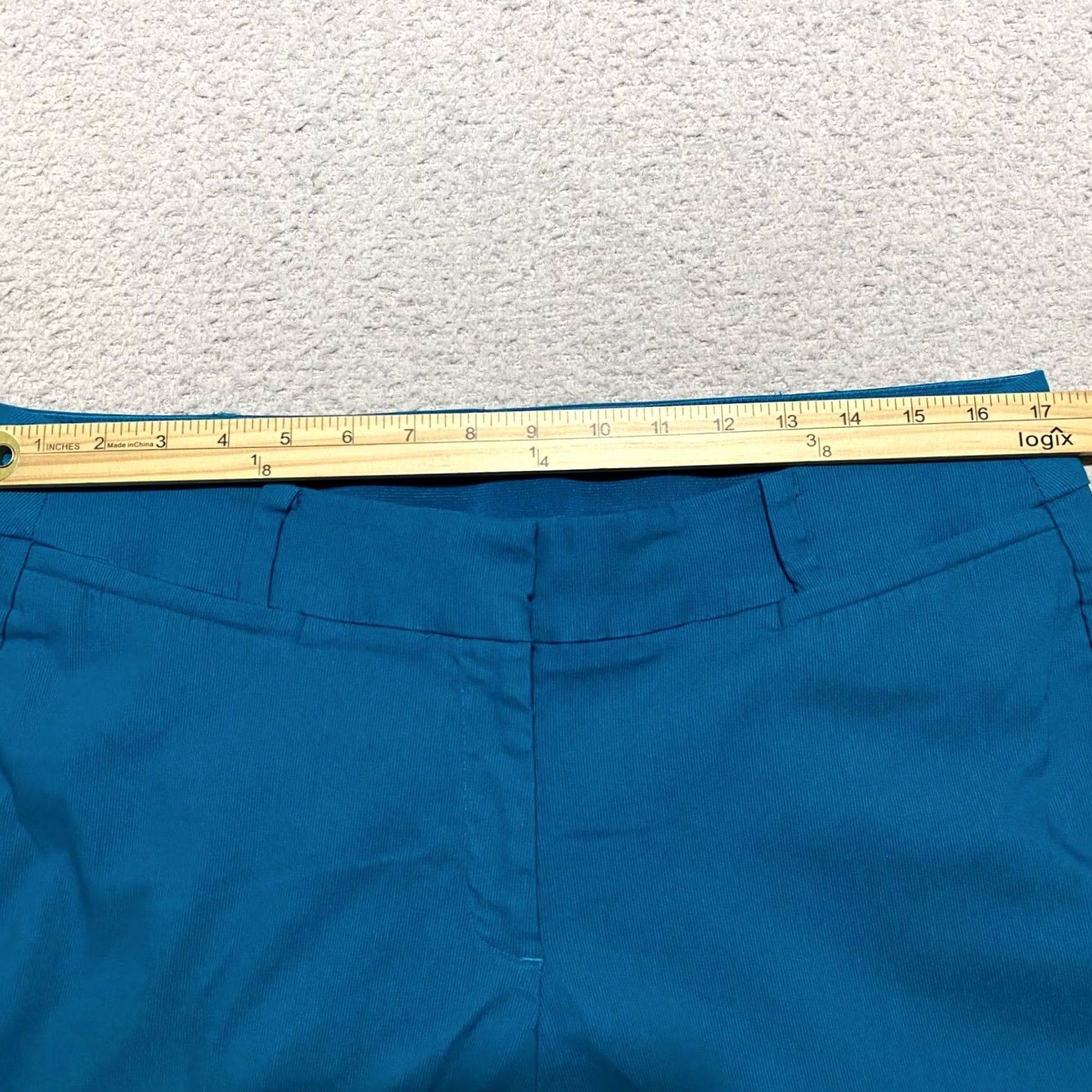 Vintage Lane Bryant Women's 16 Plus Dress Pants Blue The Allie Straight Business Office Pants Size 38" / US 16 / IT 52 - 7 Thumbnail