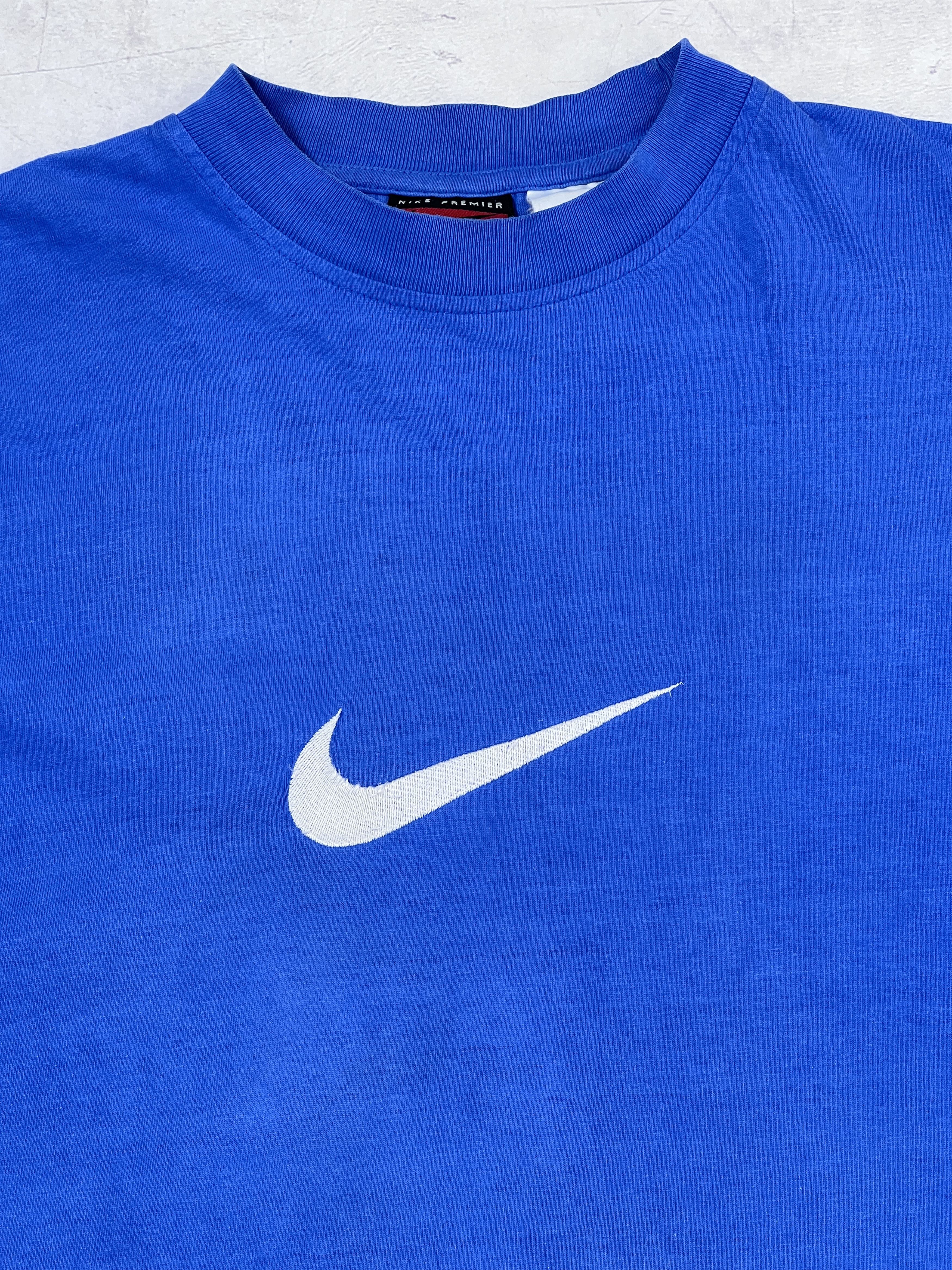 Nike × Vintage Vintage Nike Premier T-Shirt Center Swoosh Size US S / EU 44-46 / 1 - 3 Thumbnail