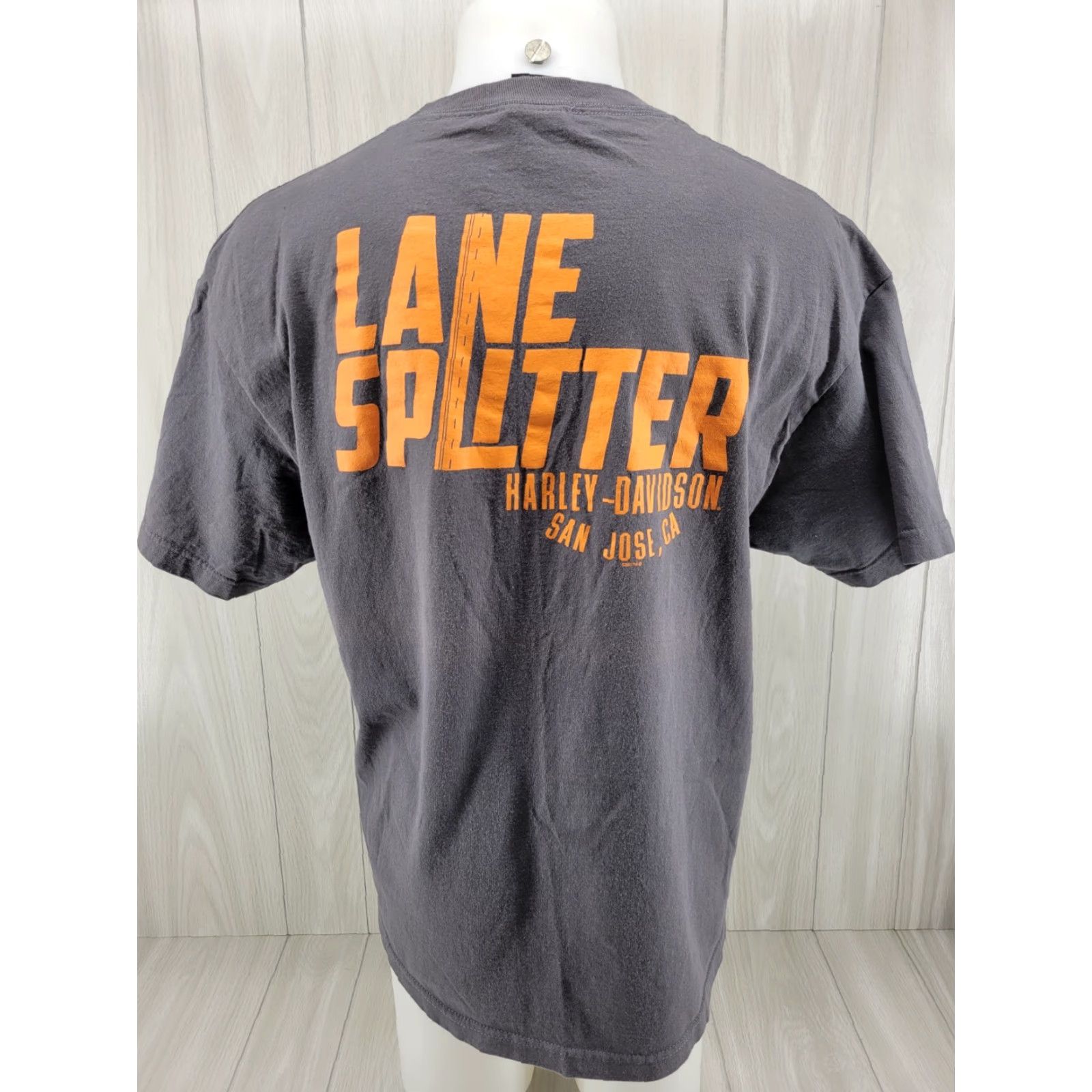 Harley Davidson Harley-Davidson T Shirt Mens XL San Jose California Gray Crew Neck Short Sleeve Cotton Vintage: No Size US XL / EU 56 / 4 - 6 Thumbnail