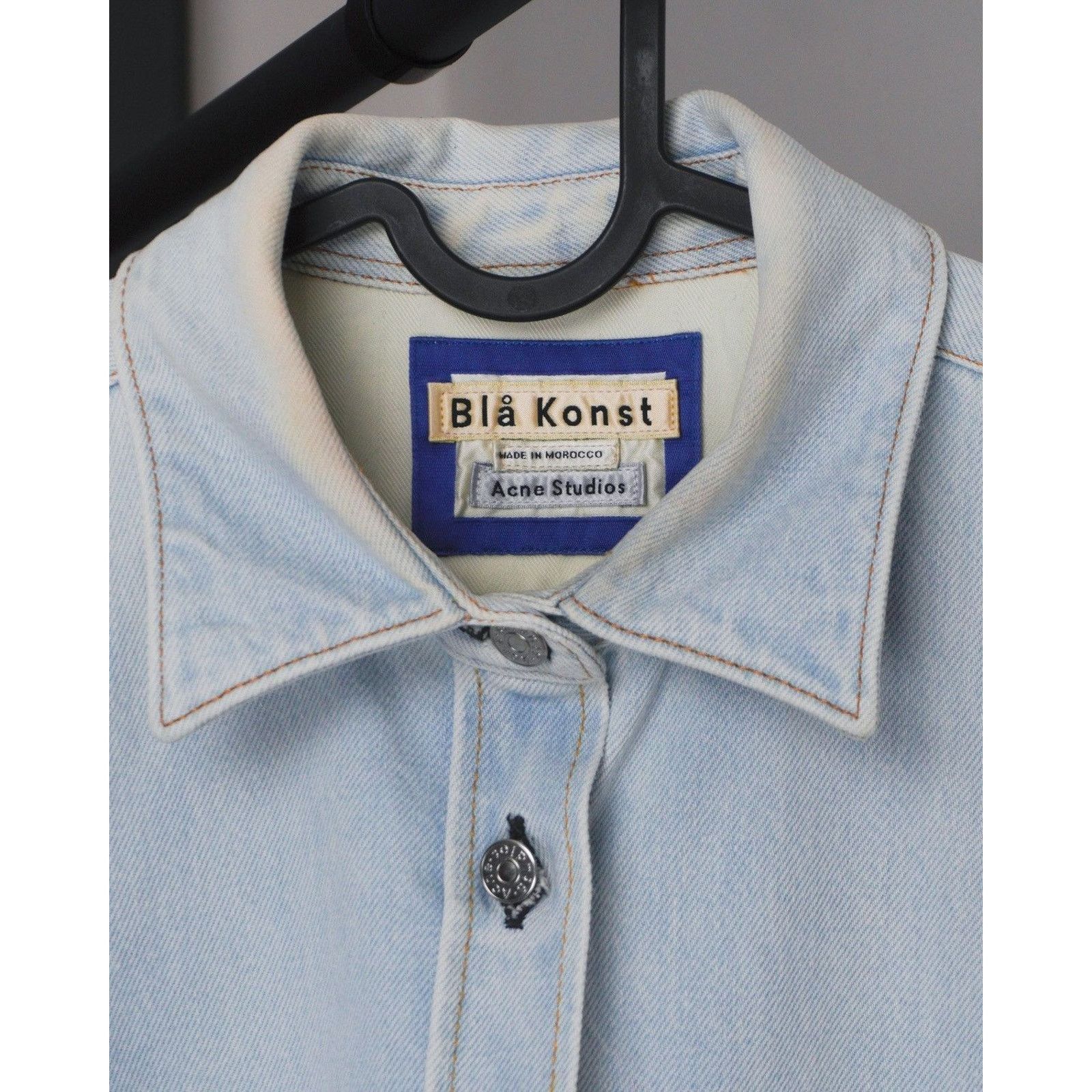 Acne Studios Acne studios bla konst light blue indigo overshirt jacket Size US XS / EU 42 / 0 - 4 Thumbnail