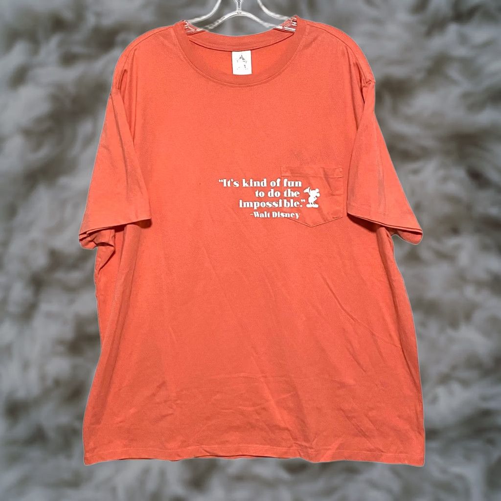 Disney VINTAGE Disney Its Kind Of Fun To Do The Impossible Pocket T Shirt Mens XXL Mickey Mouse Size US XXL / EU 58 / 5 - 1 Thumbnail