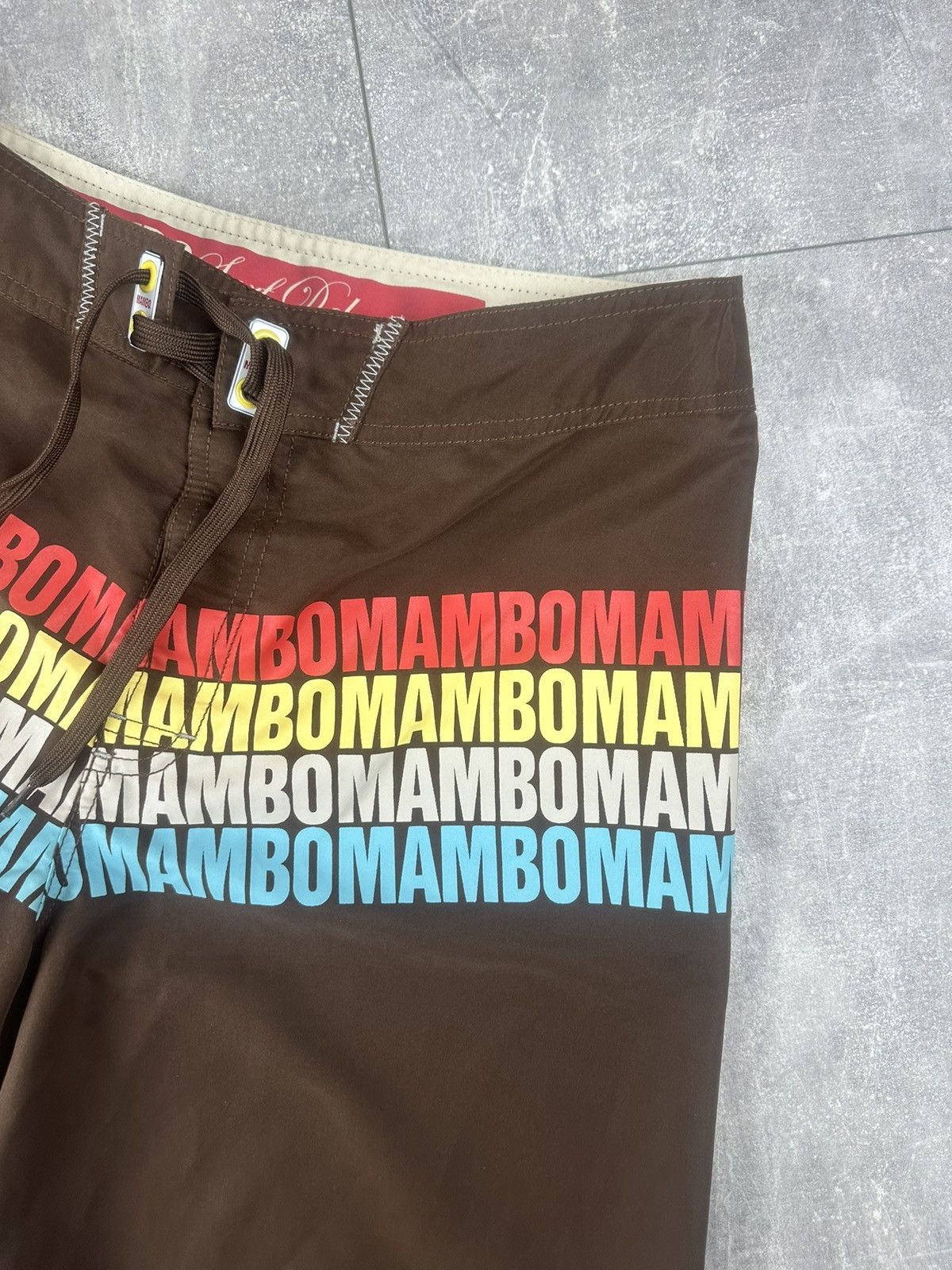 Mambo Mambo Surf Y2K Brown Boards-Shorts Overprint Logo Size US 32 / EU 48 - 14 Thumbnail